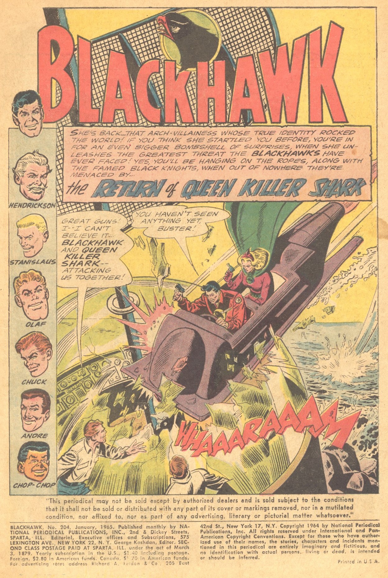 Read online Blackhawk (1957) comic -  Issue #204 - 3