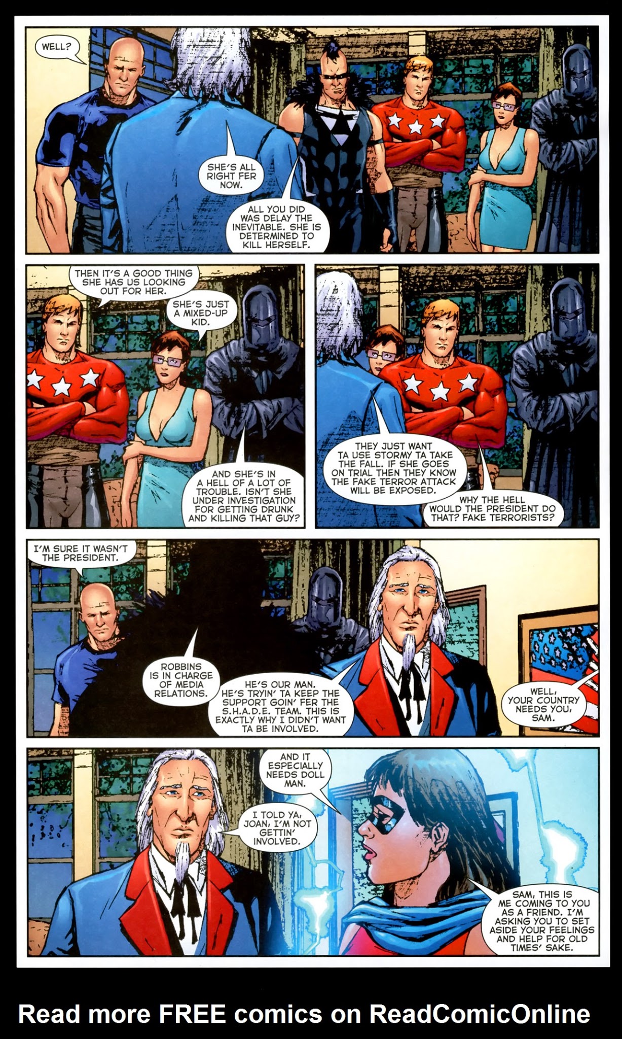 Read online Uncle Sam and the Freedom Fighters (2007) comic -  Issue #3 - 14