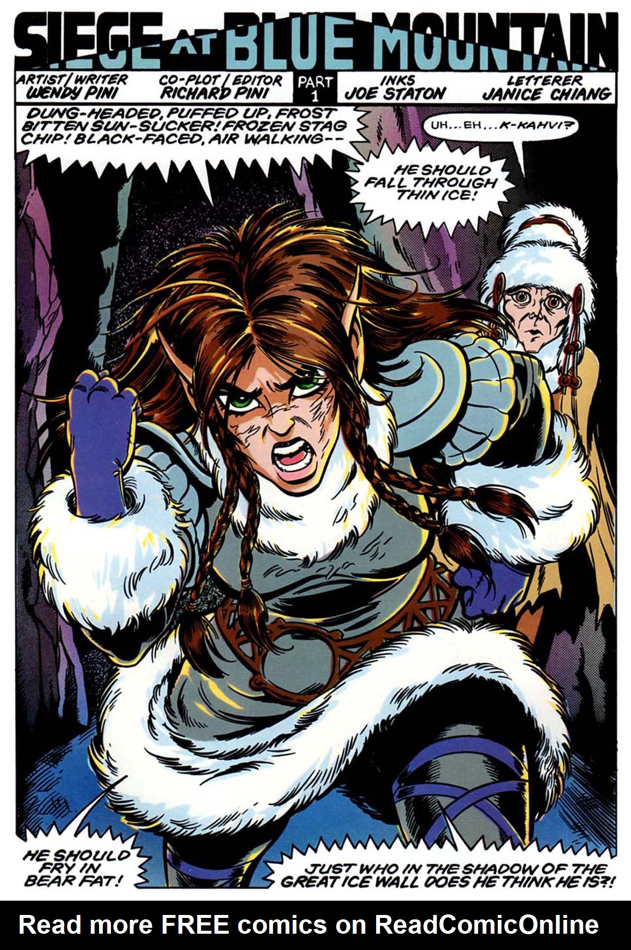 Read online ElfQuest: Siege at Blue Mountain comic -  Issue #1 - 4