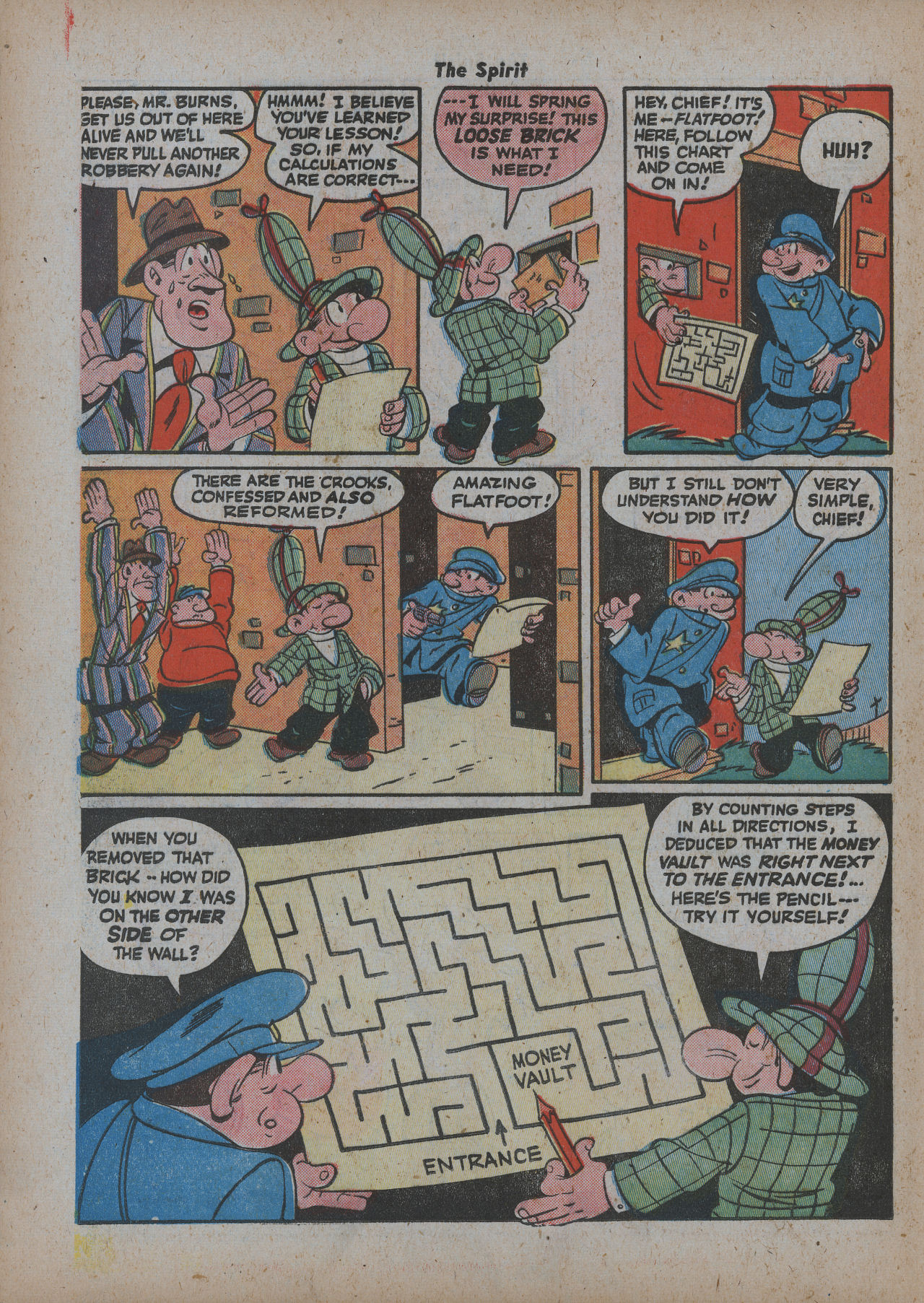 Read online The Spirit (1944) comic -  Issue #13 - 38