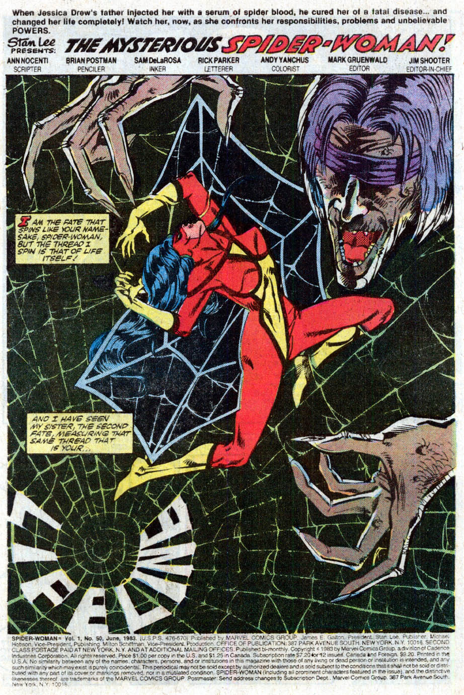 Read online Spider-Woman (1978) comic -  Issue #50 - 2