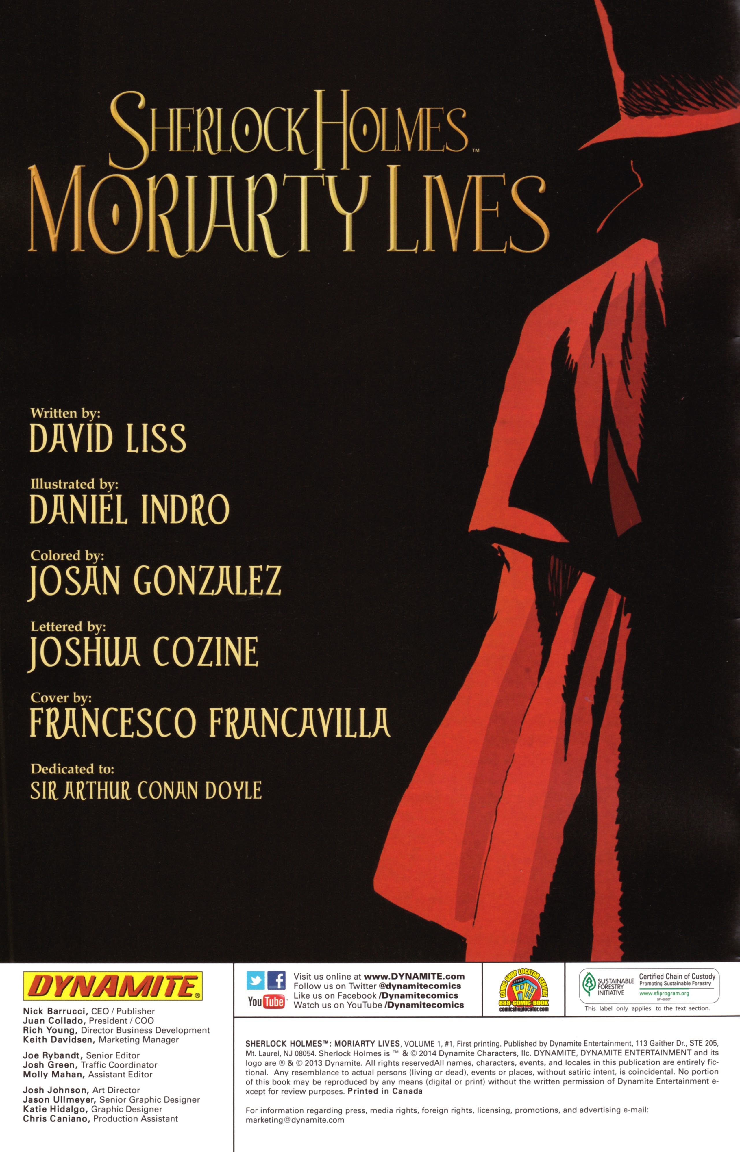 Read online Sherlock Holmes: Moriarty Lives comic -  Issue #1 - 2
