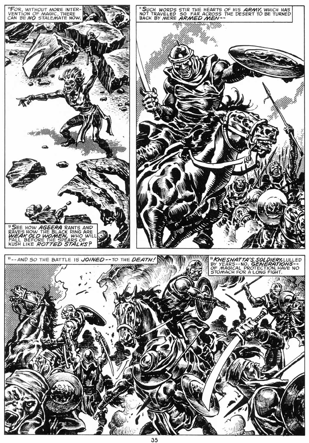 Read online The Savage Sword Of Conan comic -  Issue #206 - 36