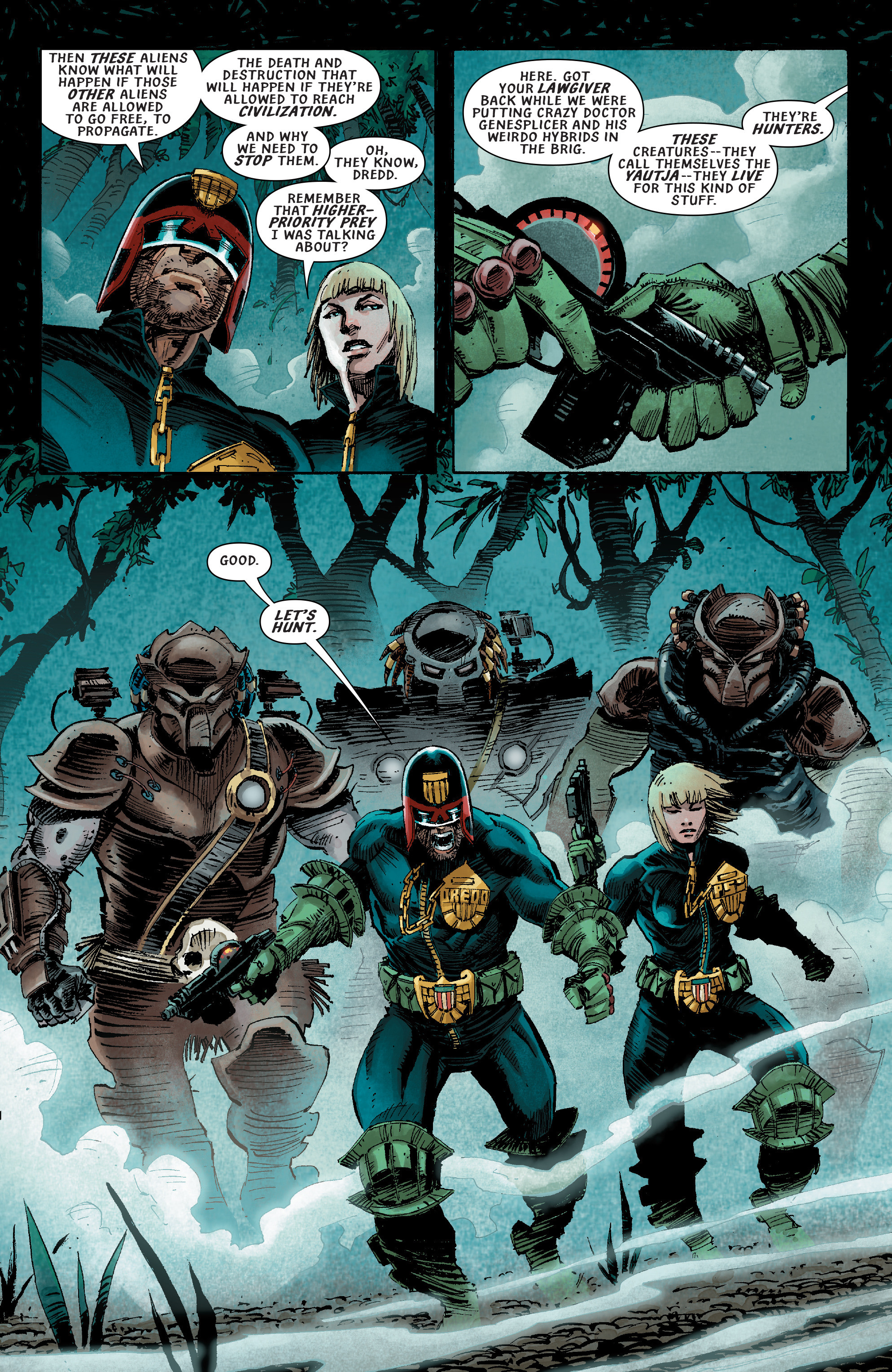 Read online Predator Vs. Judge Dredd Vs. Aliens comic -  Issue #3 - 17