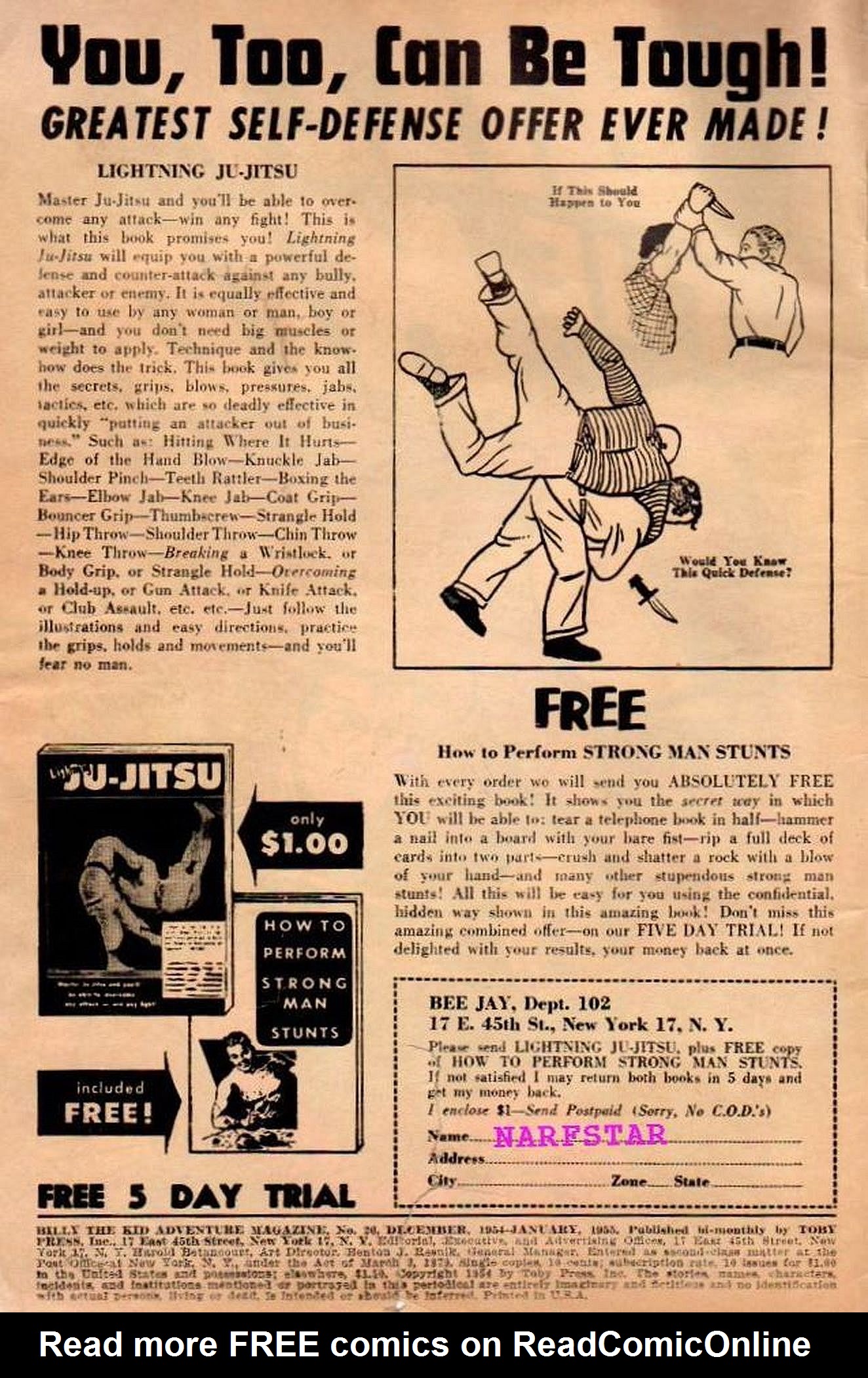 Read online Billy the Kid Adventure Magazine comic -  Issue #26 - 2