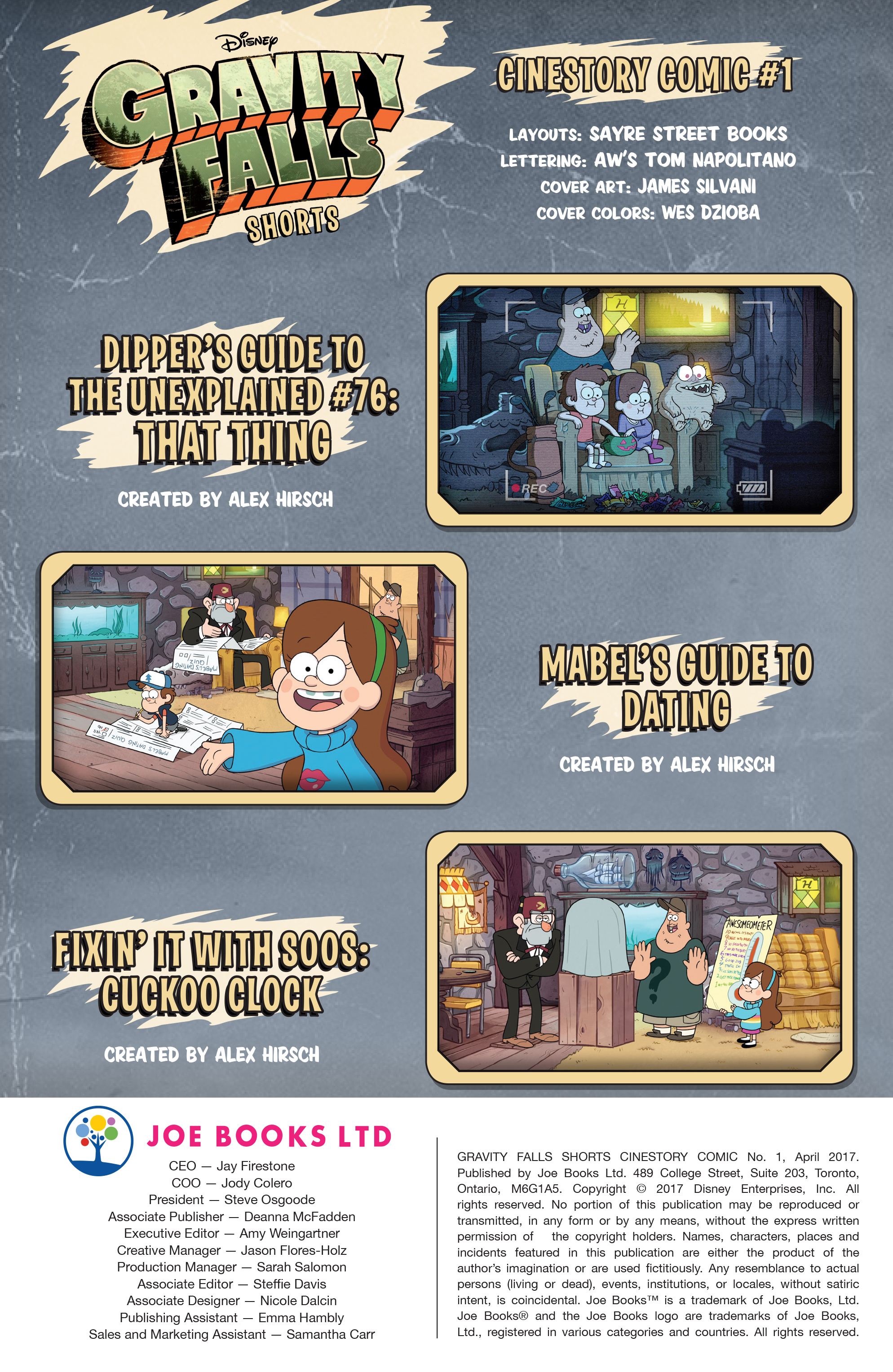 Read online Disney Gravity Falls Shorts Cinestory Comic comic Issue 1