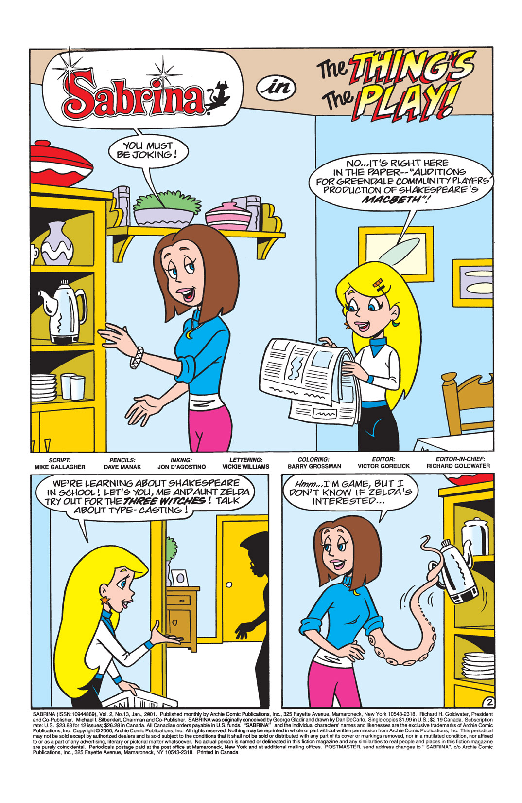 Read online Sabrina the Teenage Witch (2000) comic -  Issue #13 - 3