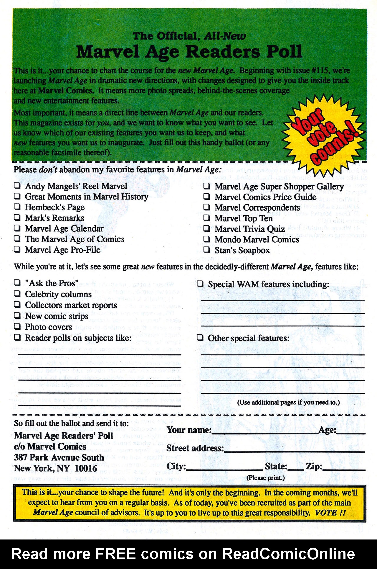 Read online Marvel Age comic -  Issue #114 - 31