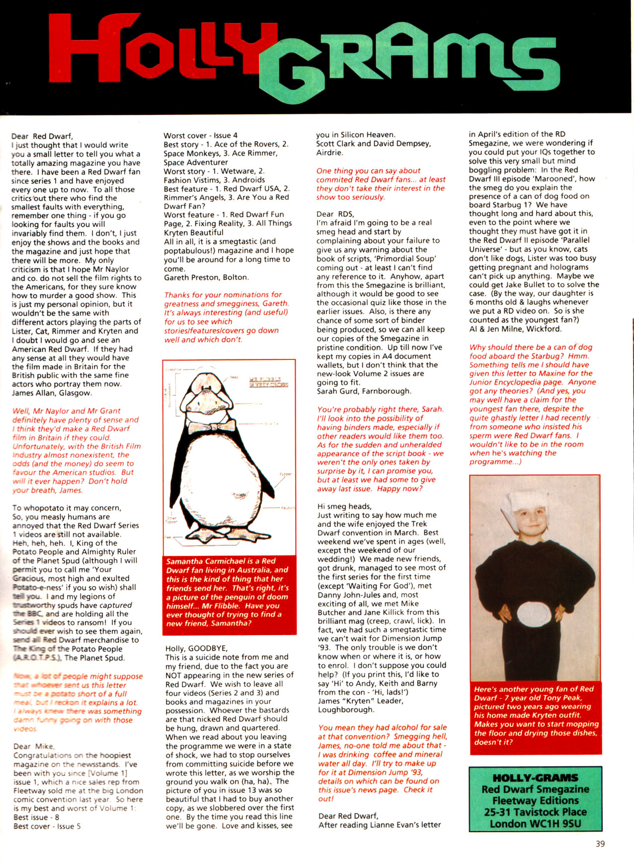 Read online Red Dwarf Smegazine (1993) comic -  Issue #2 - 39