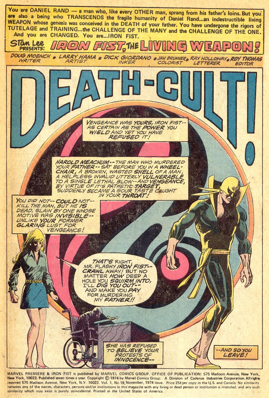 Read online Marvel Premiere comic -  Issue #19 - 2