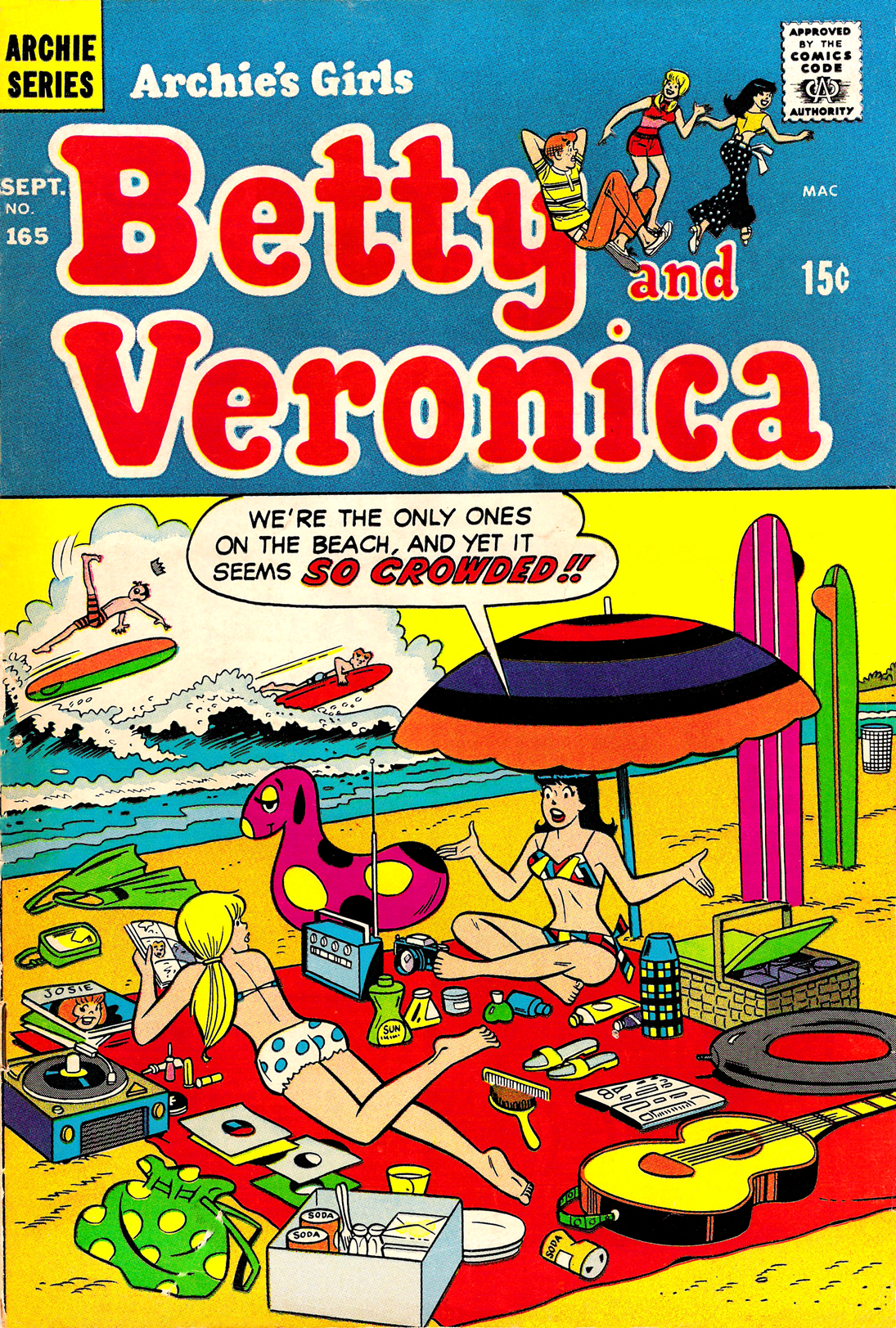 Read online Archie's Girls Betty and Veronica comic -  Issue #165 - 1