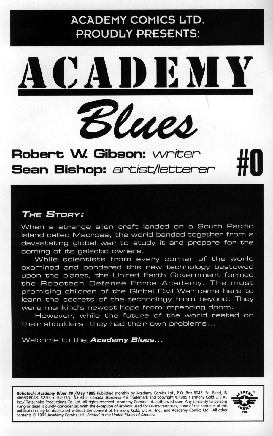 Read online Robotech Academy Blues comic -  Issue #0 - 2