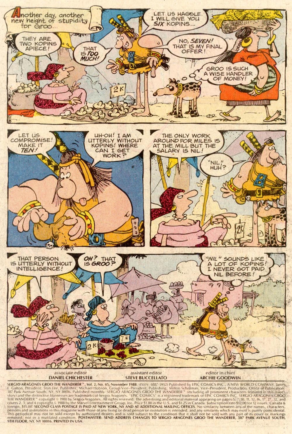 Read online Sergio Aragonés Groo the Wanderer comic -  Issue #45 - 2