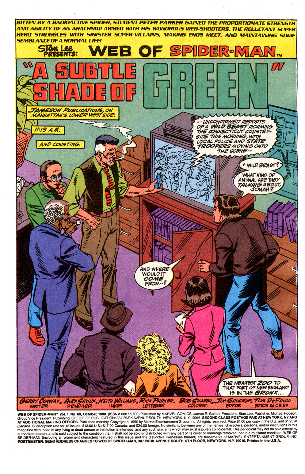 Read online Web of Spider-Man (1985) comic -  Issue #69 - 2