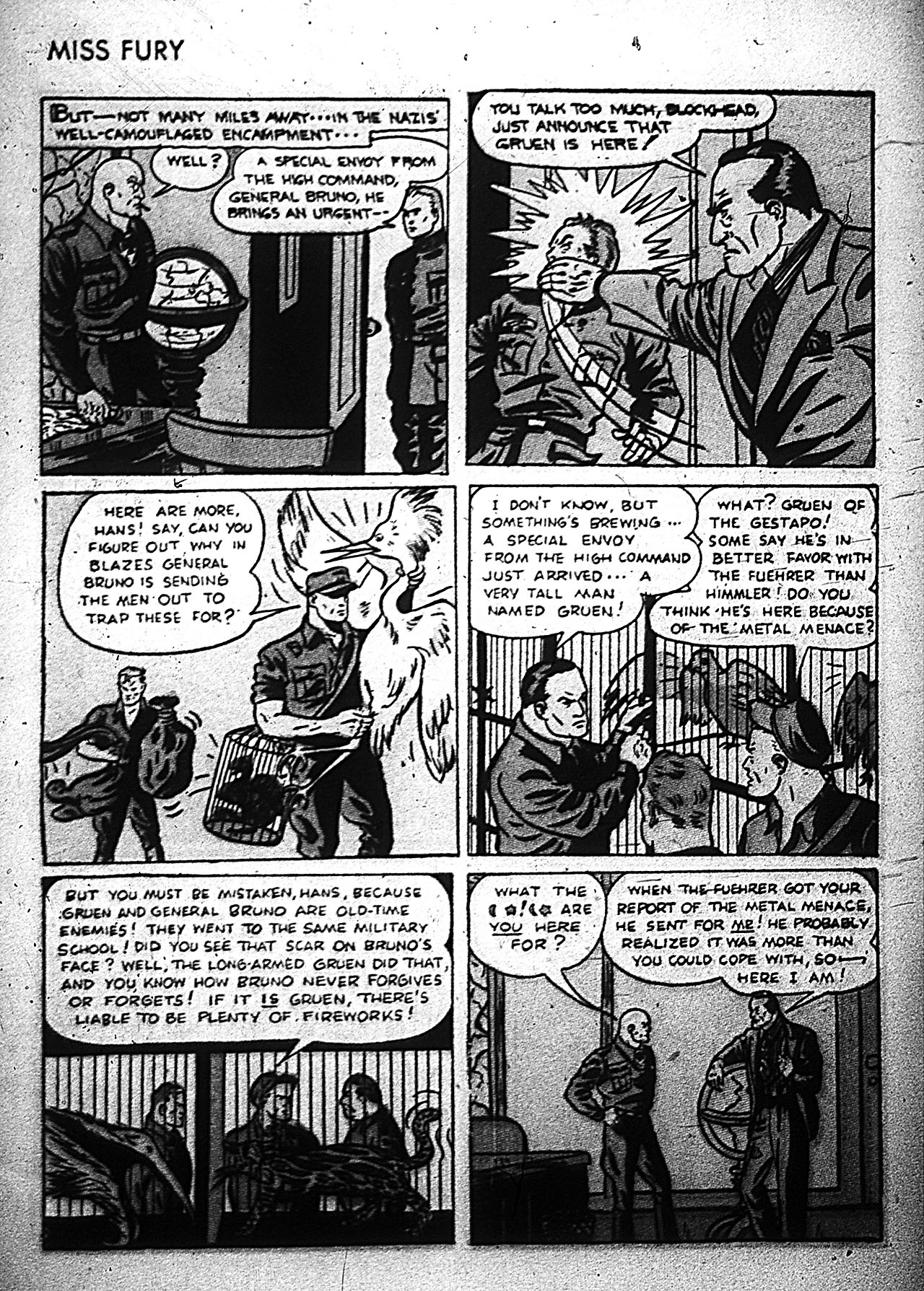 Read online Miss Fury (1942) comic -  Issue #4 - 7