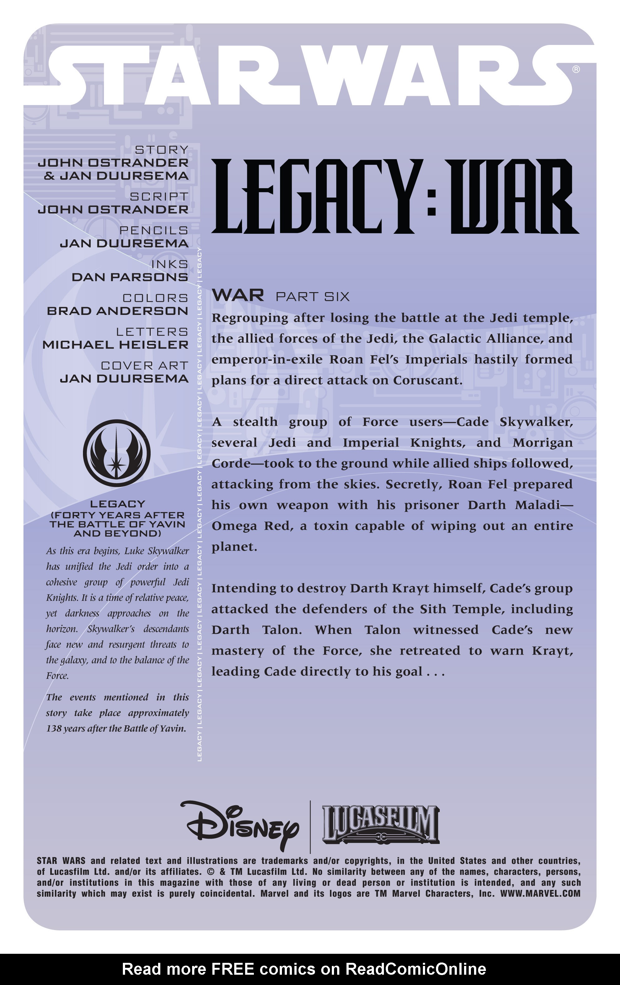 Read online Star Wars: Legacy War comic -  Issue #6 - 2