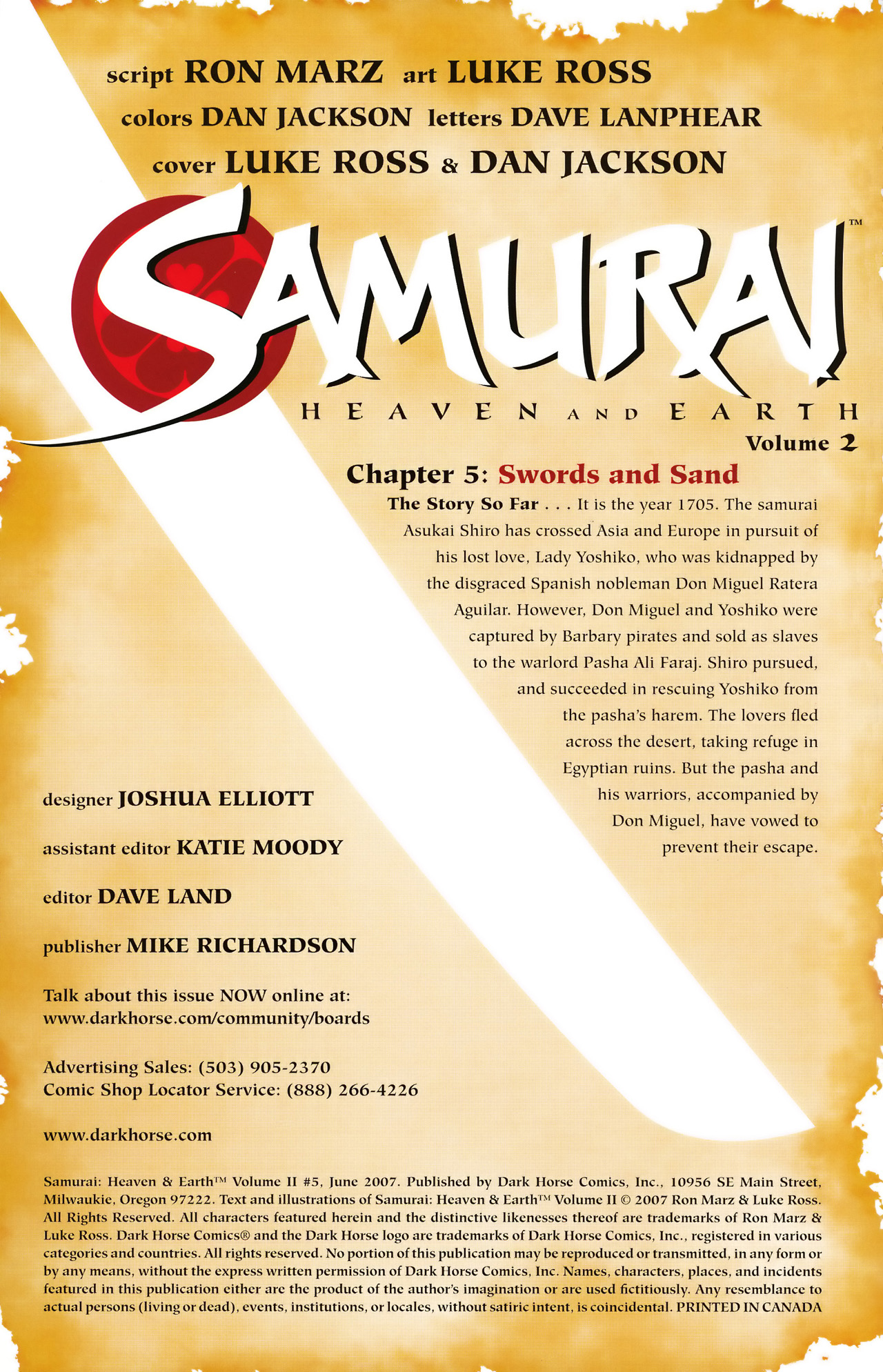 Read online Samurai: Heaven and Earth (2006) comic -  Issue #5 - 2