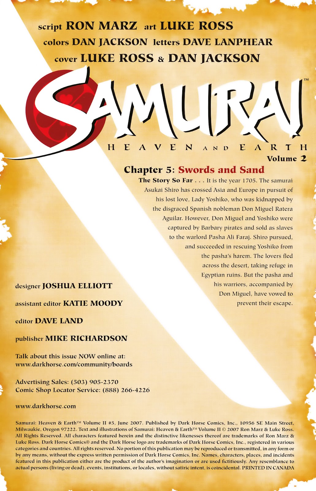 Samurai: Heaven and Earth (2006) issue 5 - Page 2