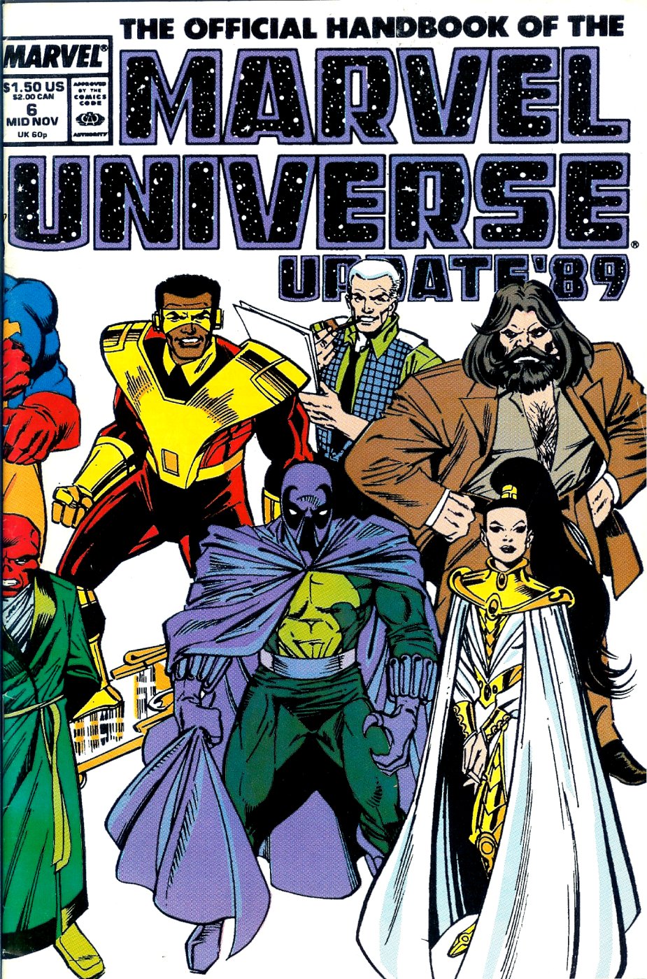 Read online The Official Handbook of the Marvel Universe: Update '89 comic -  Issue #6 - 1