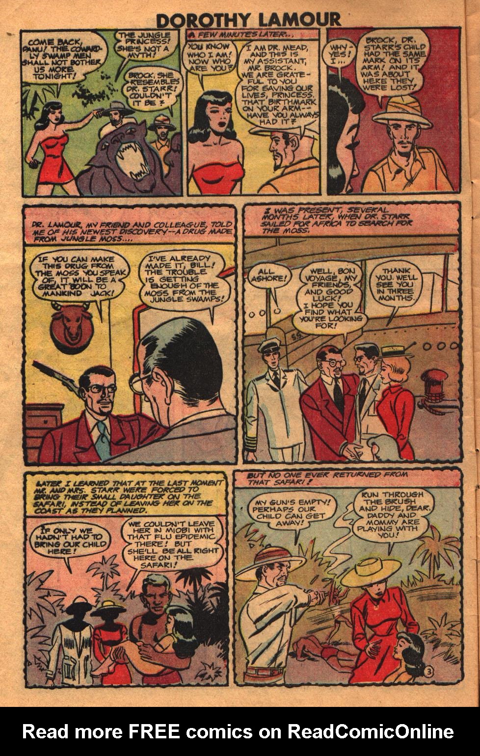 Read online Dorothy Lamour Jungle Princess comic -  Issue #2 - 4