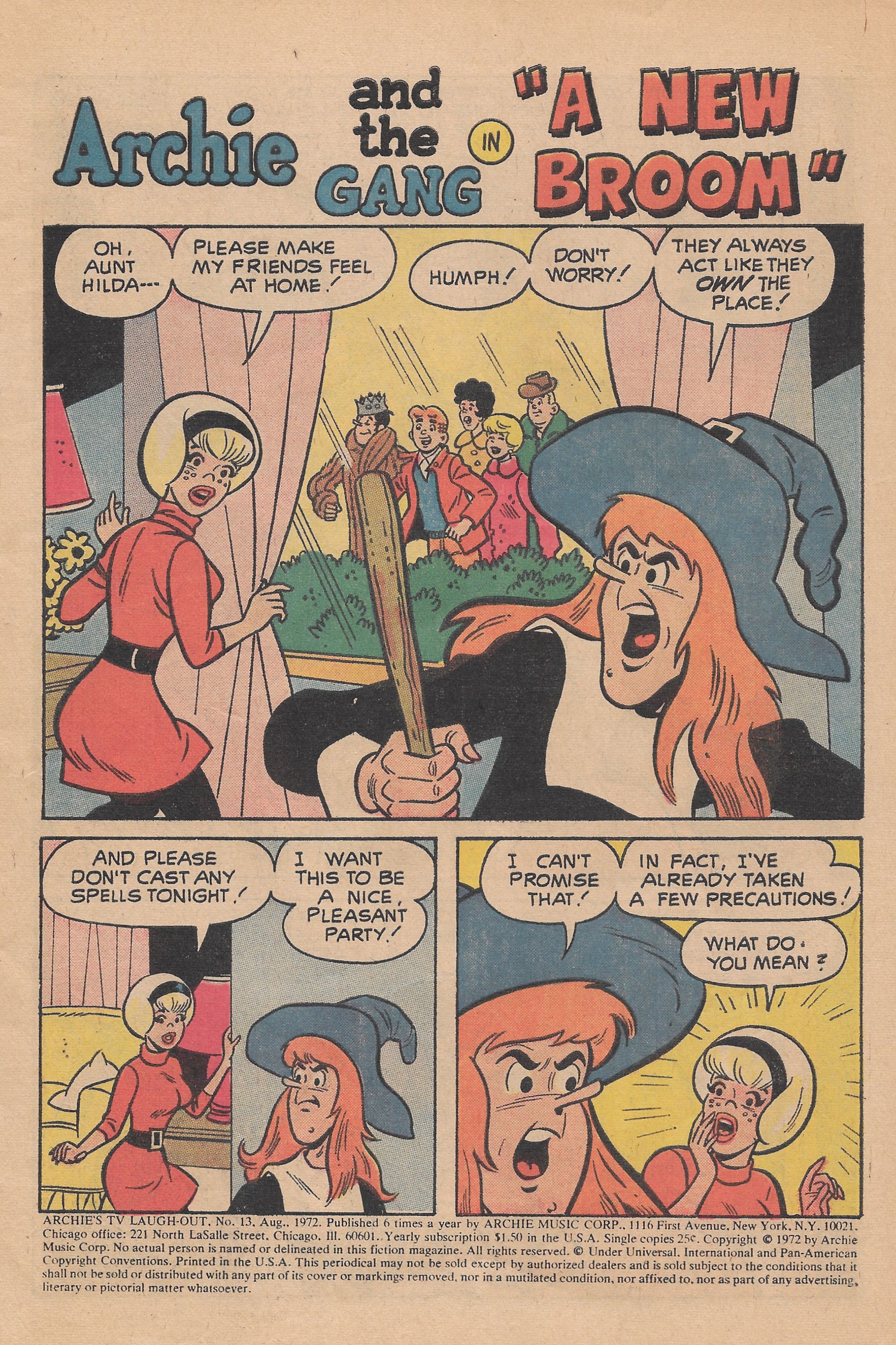 Read online Archie's TV Laugh-Out comic -  Issue #13 - 3