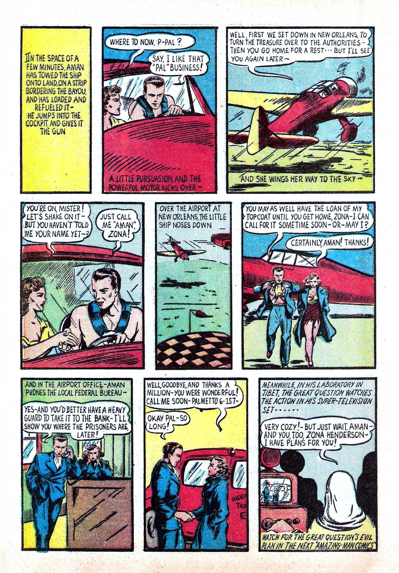 Read online Amazing Man Comics comic -  Issue #11 - 12