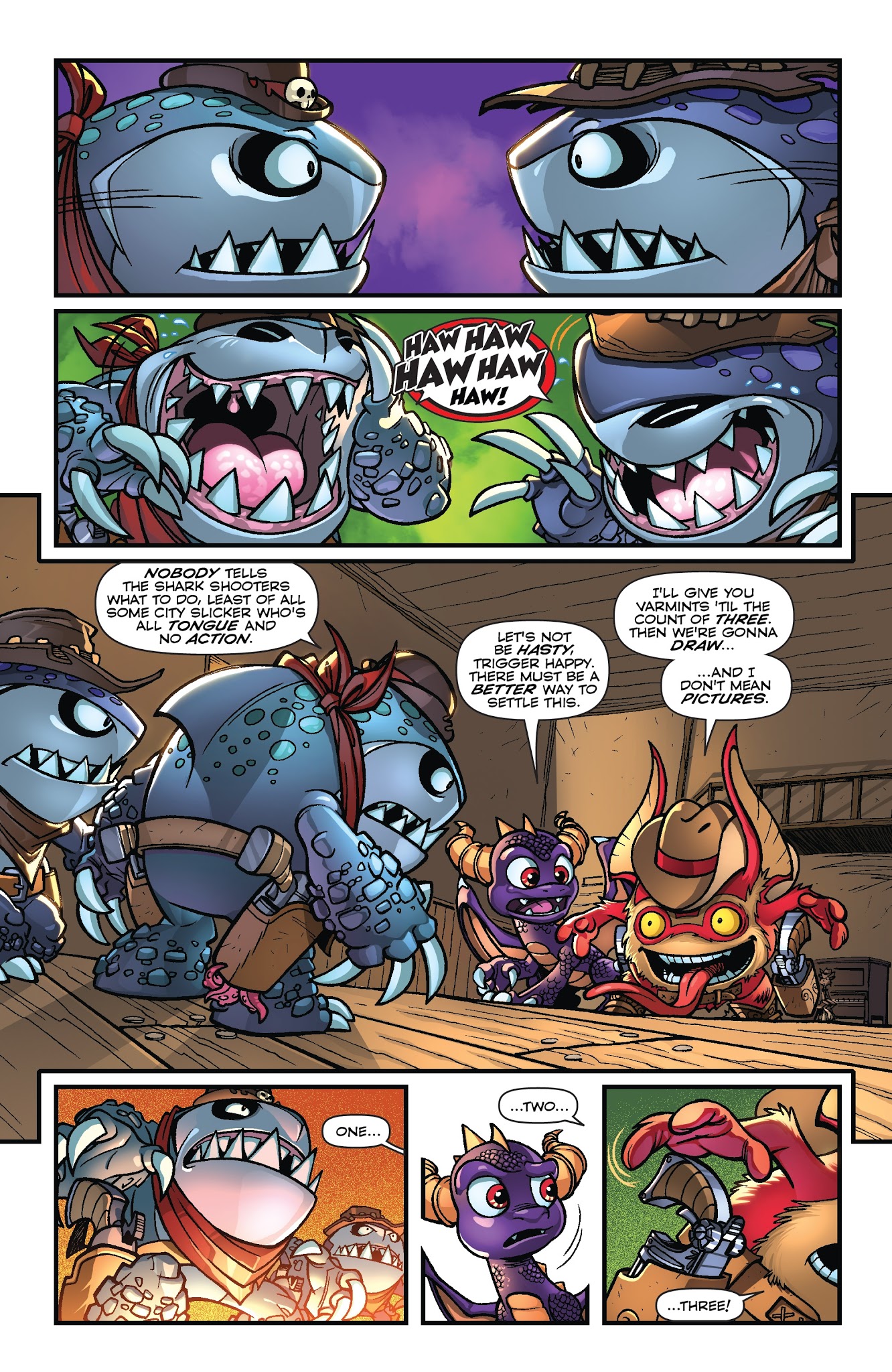 Read online Skylanders Quarterly-Spyro & Friends: Goldslinger comic -  Issue # Full - 7