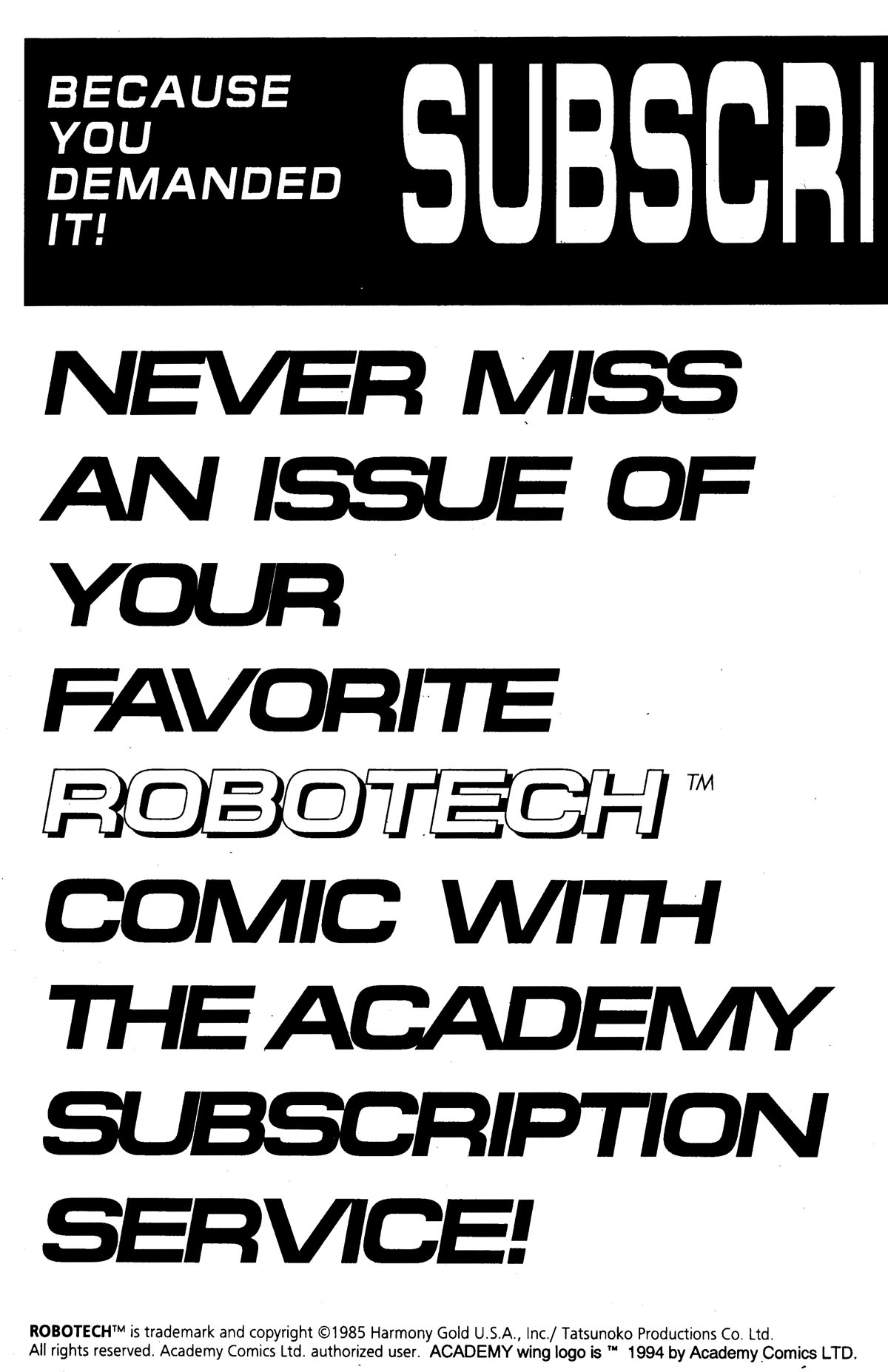 Read online Robotech Clone comic -  Issue #1 - 18