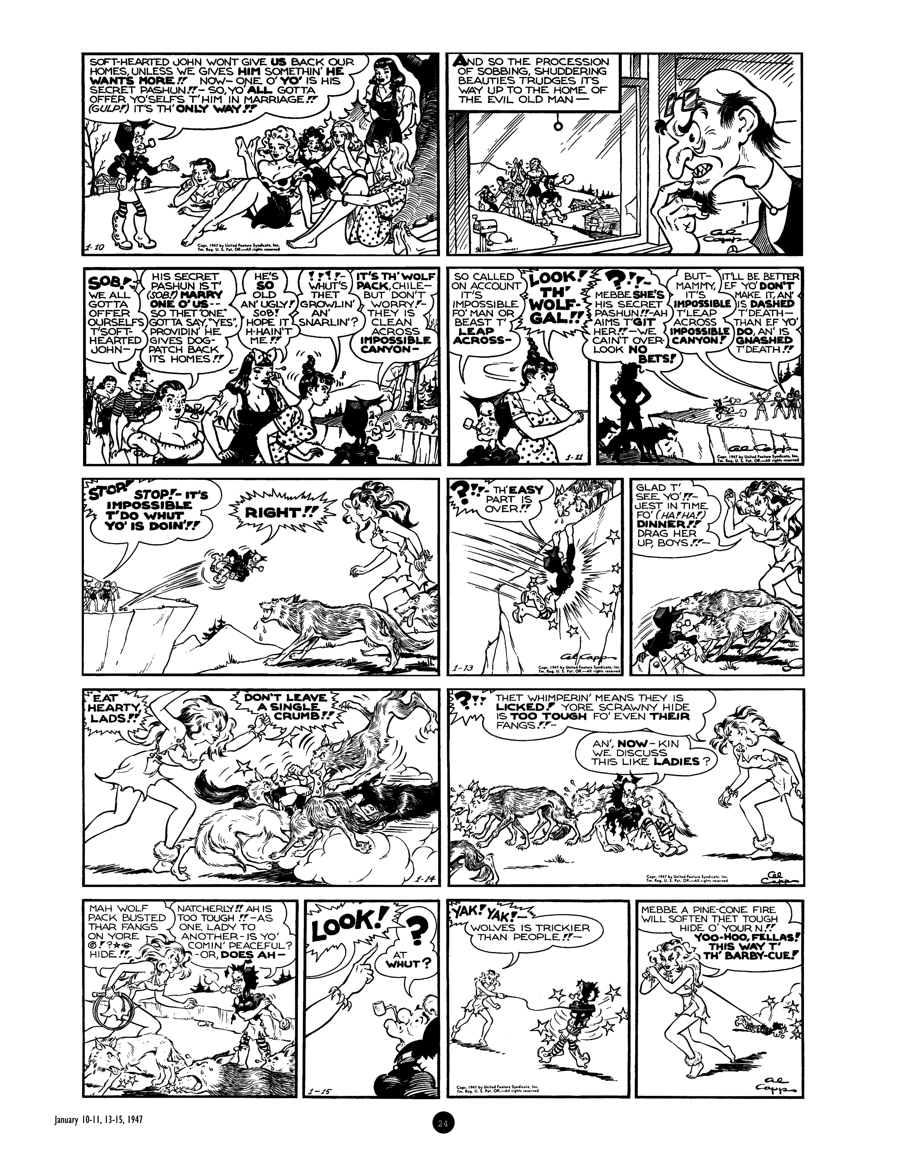 Read online Al Capp's Li'l Abner Complete Daily & Color Sunday Comics comic -  Issue # TPB 7 (Part 1) - 24