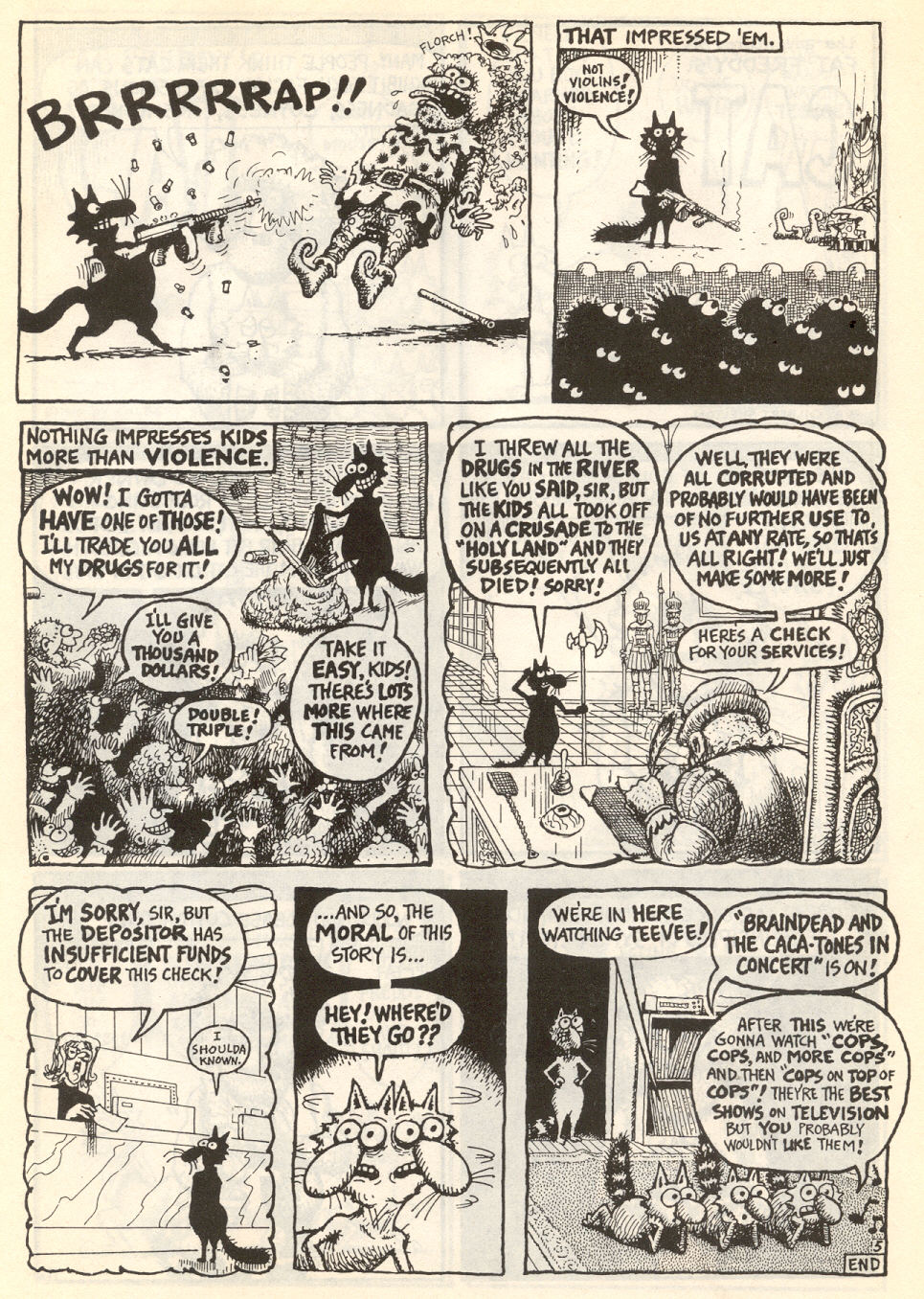 Read online Adventures of Fat Freddy's Cat comic -  Issue #7 - 7