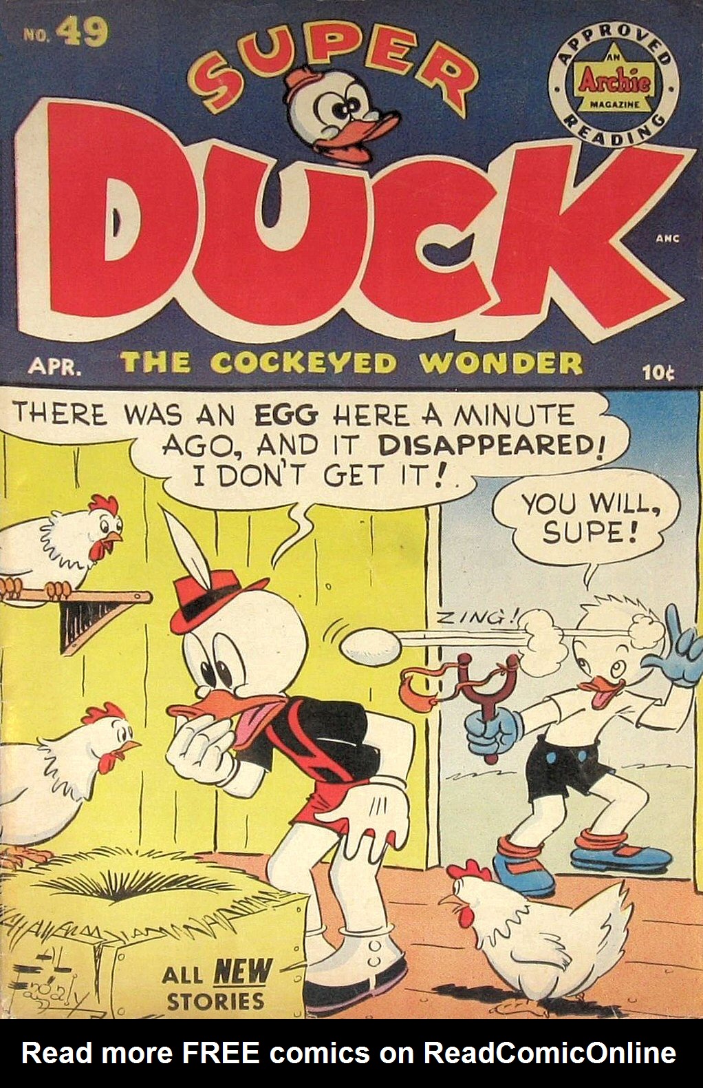 Read online Super Duck Comics comic -  Issue #49 - 1
