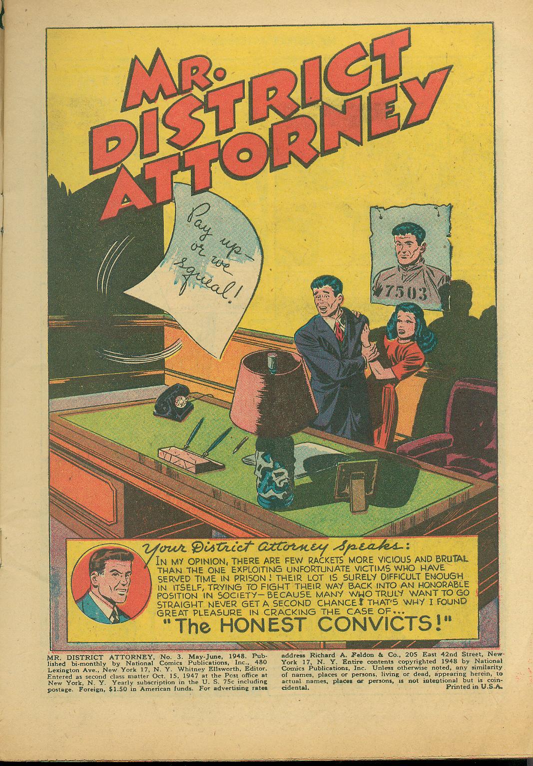 Read online Mr. District Attorney comic -  Issue #3 - 3