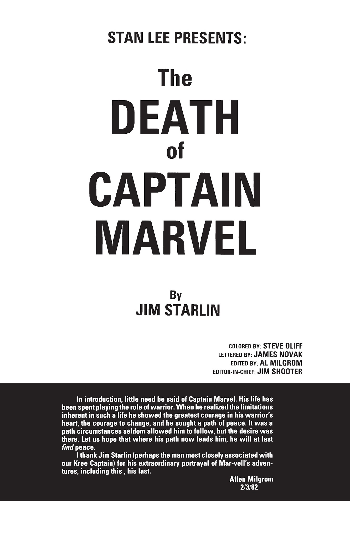 Read online Captain Marvel: The Death of Captain Marvel comic -  Issue # TPB - 56