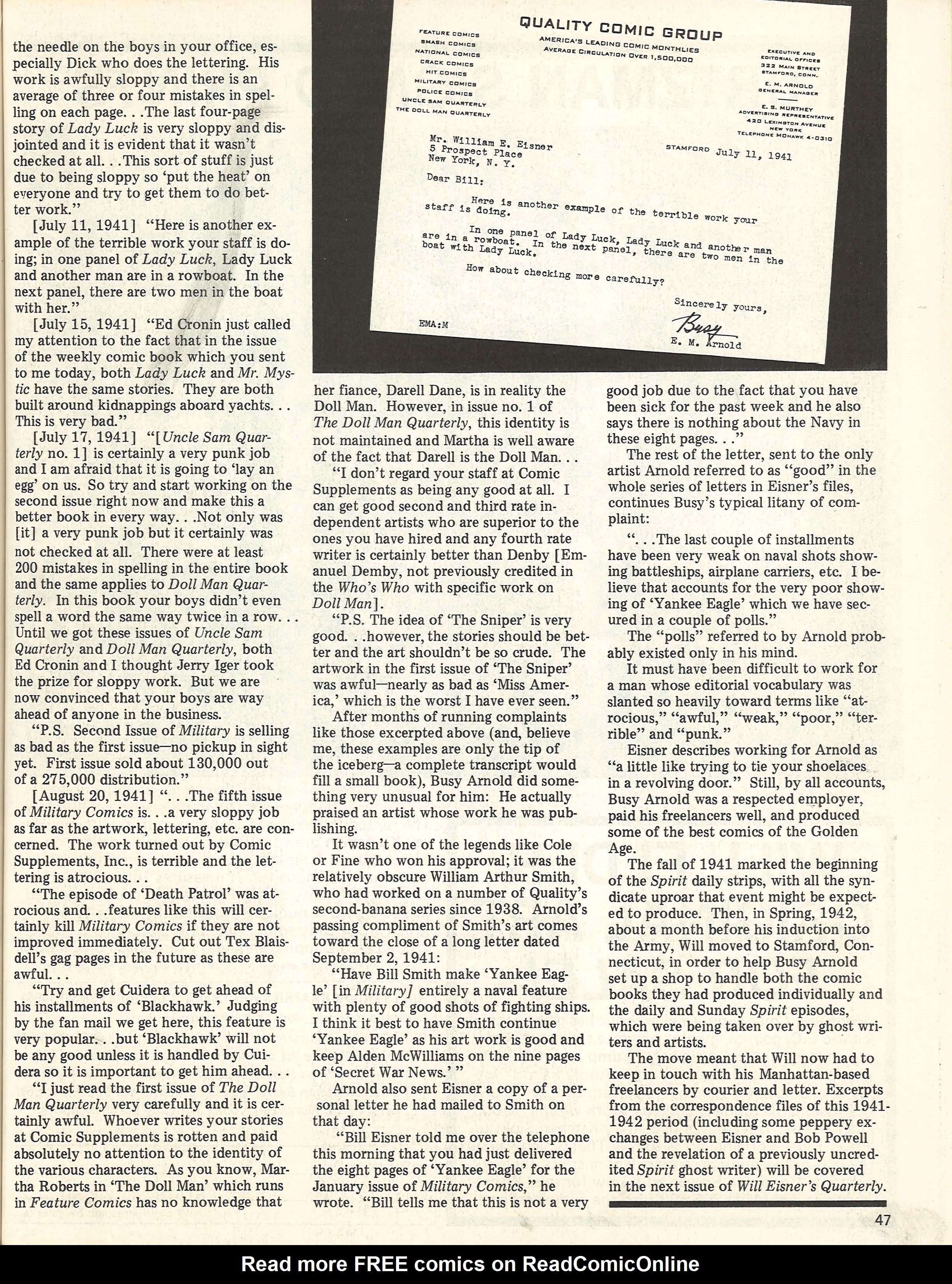 Read online Will Eisner's Quarterly comic -  Issue #4 - 49