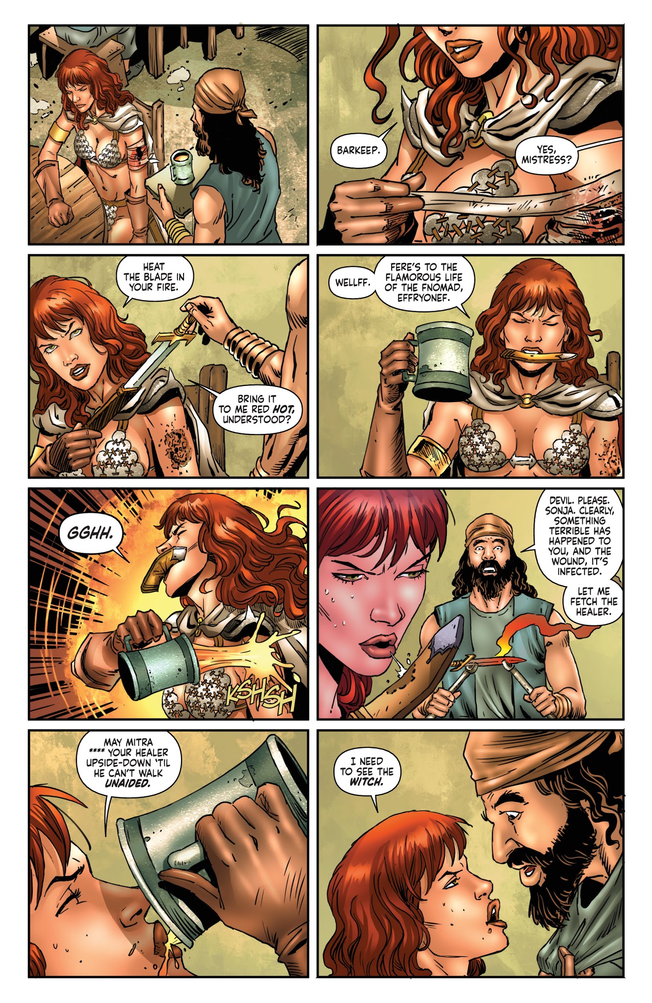 Read online Red Sonja/Tarzan comic -  Issue #1 - 13