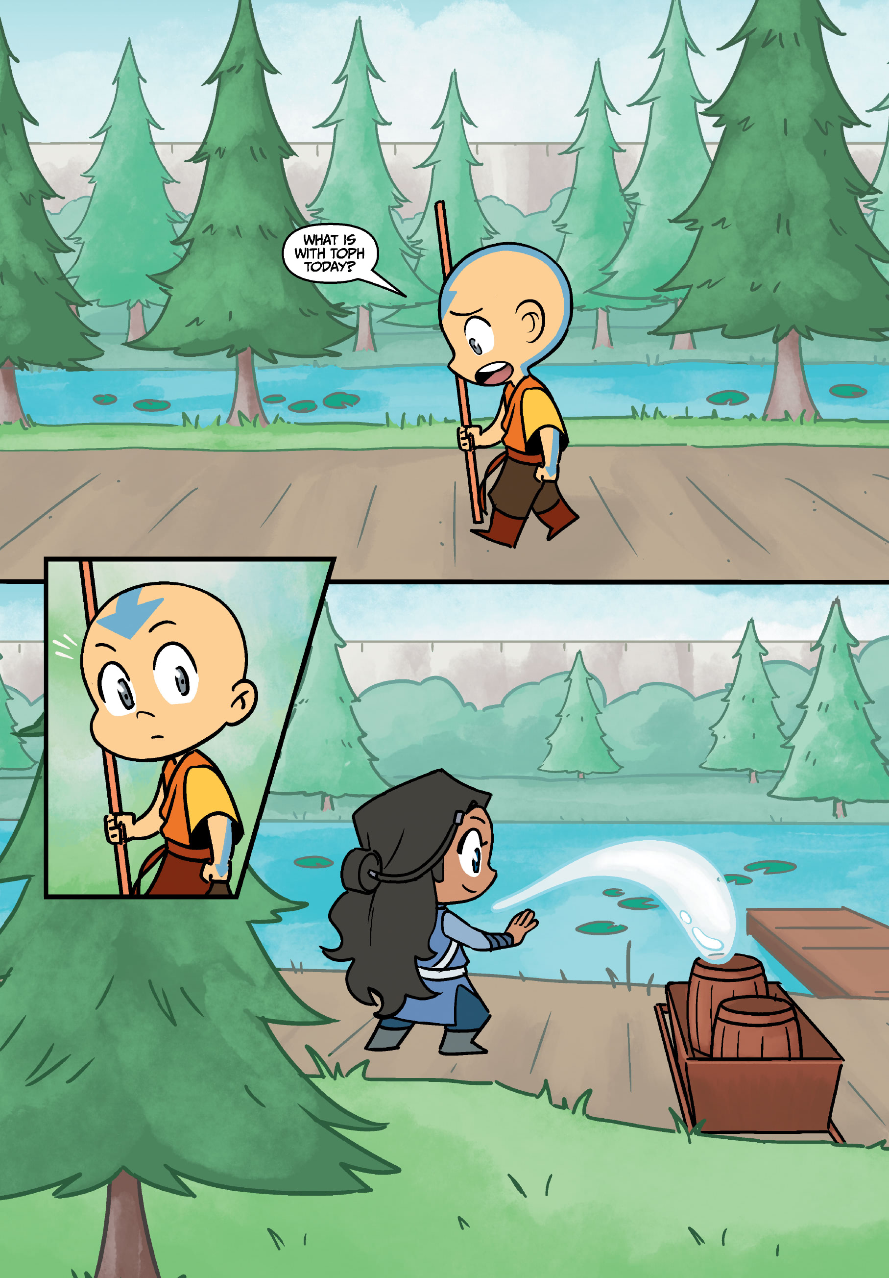 Read online Avatar: The Last Airbender Chibis - Aang's Unfreezing Day comic -  Issue # Full - 13