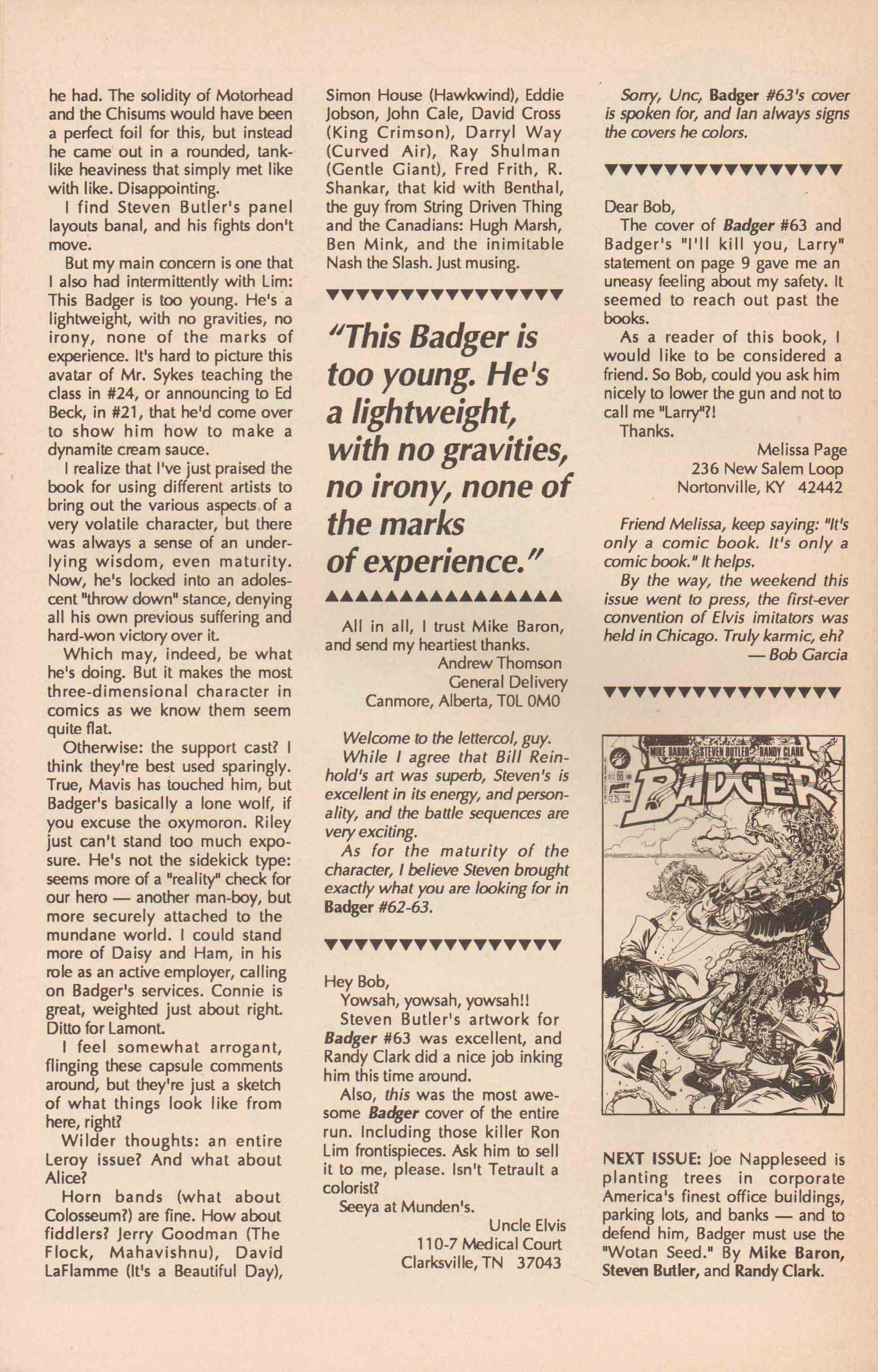 Read online The Badger comic -  Issue #65 - 34