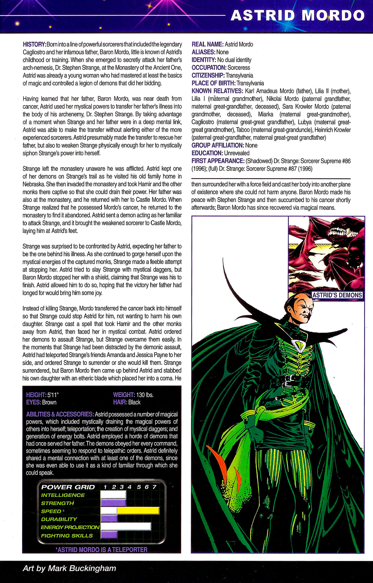 Read online Official Handbook of the Marvel Universe: Mystic Arcana - The Book of Marvel Magic comic -  Issue # Full - 29