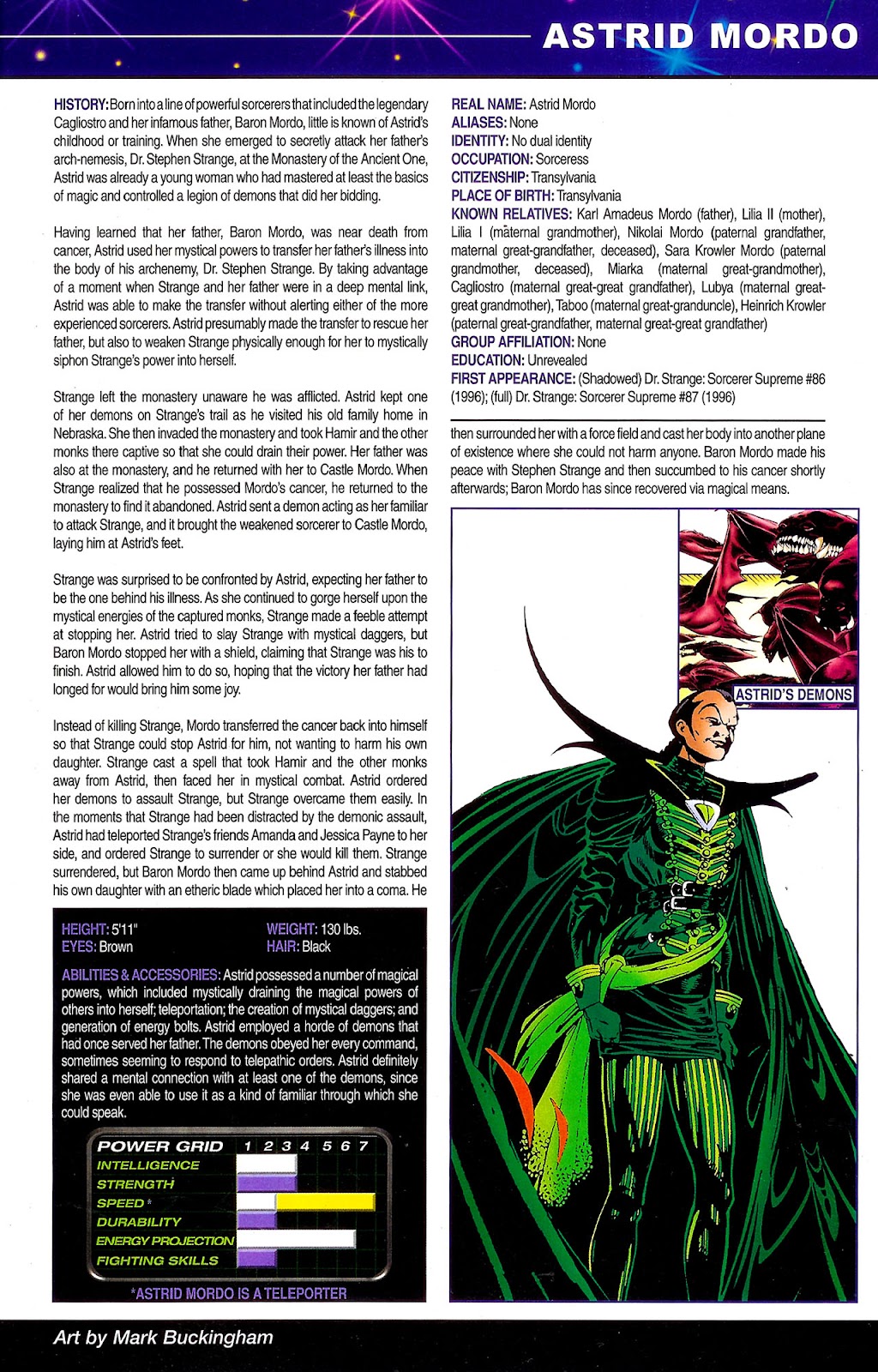 Official Handbook of the Marvel Universe: Mystic Arcana - The Book of Marvel Magic issue Full - Page 29