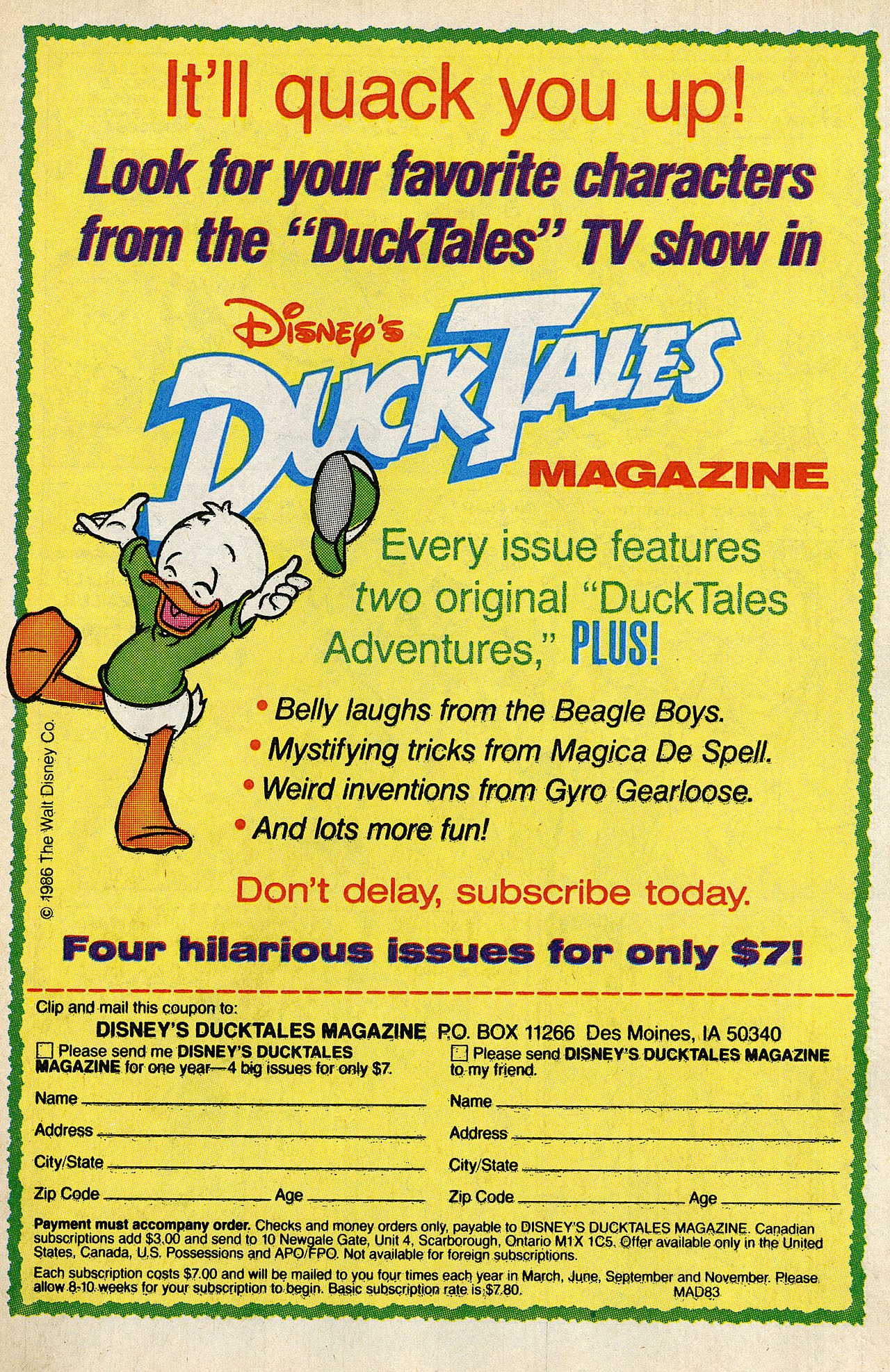 Read online Count Duckula comic -  Issue #1 - 25