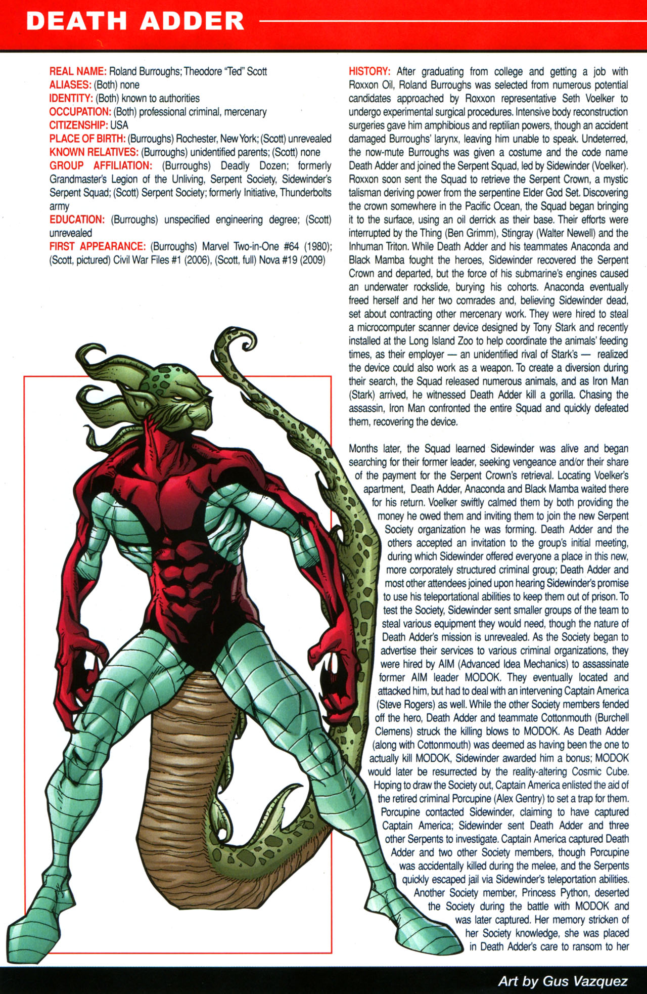 Read online Official Handbook of the Marvel Universe A To Z Update comic -  Issue #5 - 12