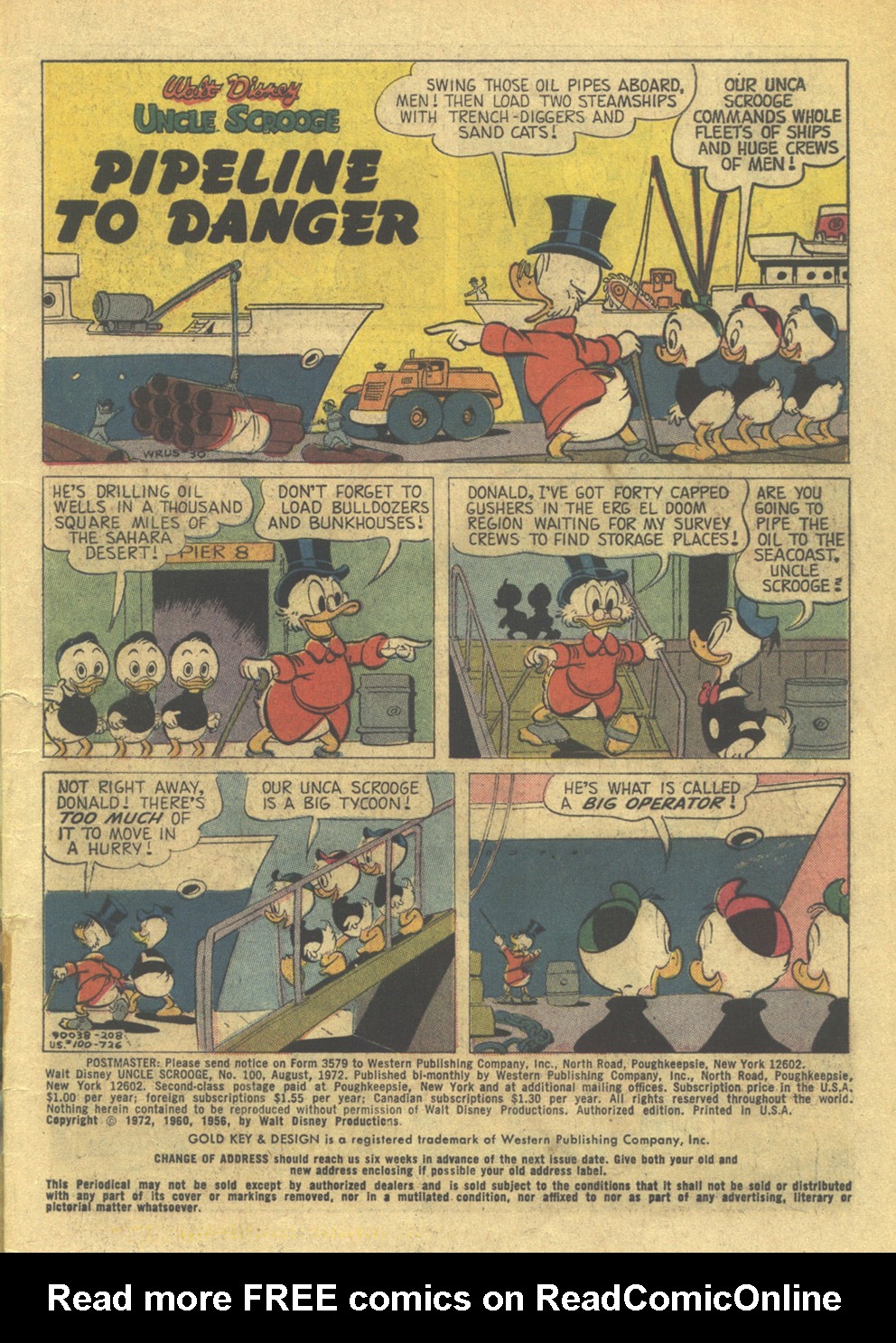 Read online Uncle Scrooge (1953) comic -  Issue #100 - 2