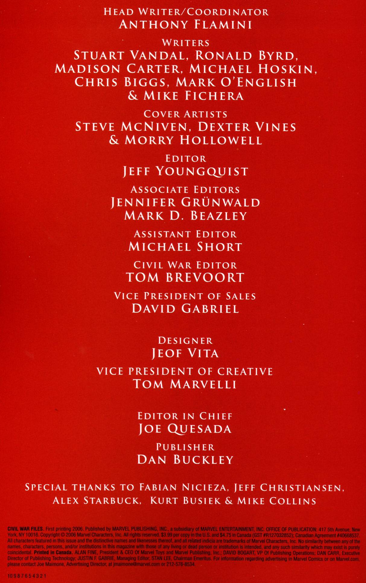 Read online Civil War Files comic -  Issue # Full - 2