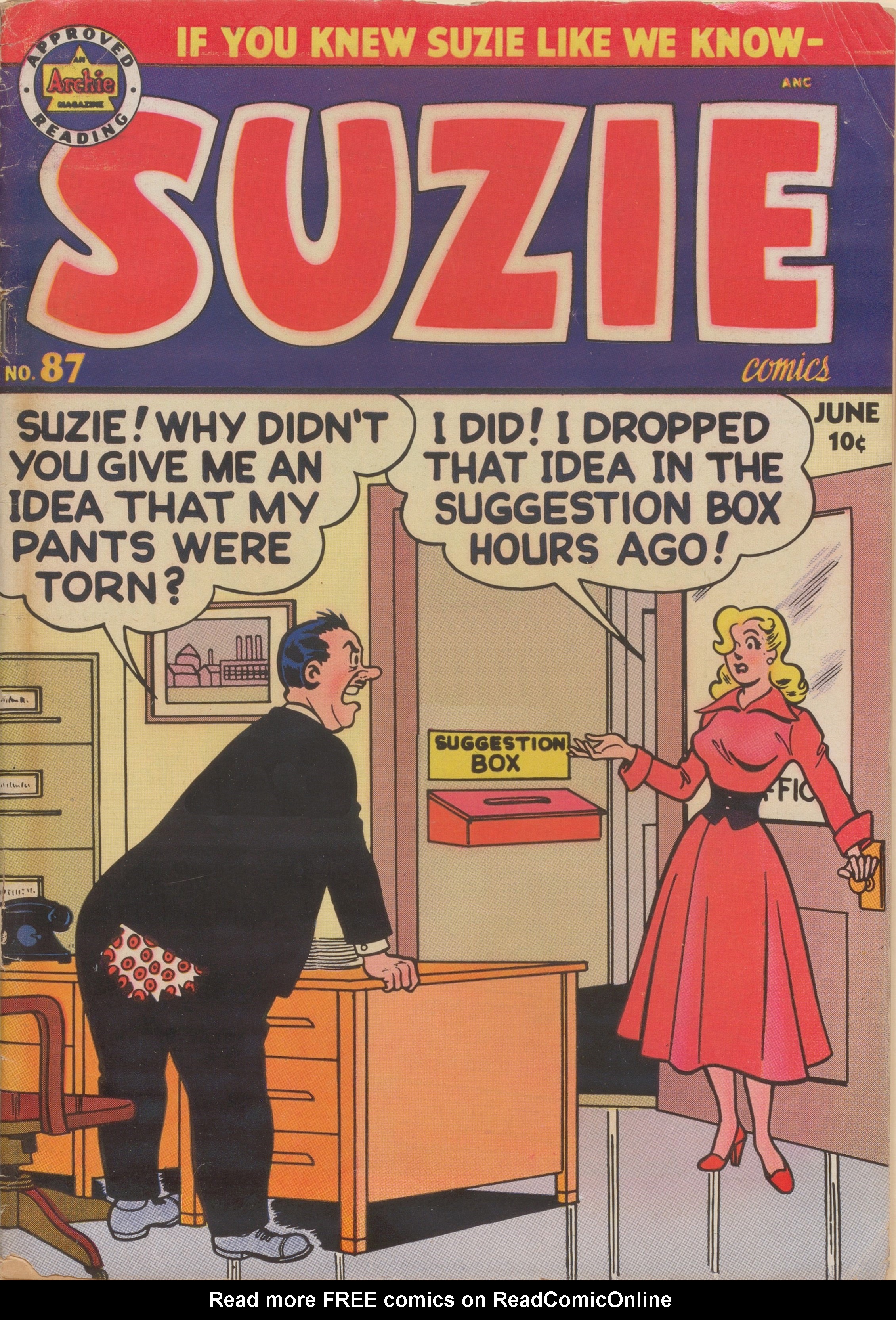 Read online Suzie Comics comic -  Issue #87 - 1