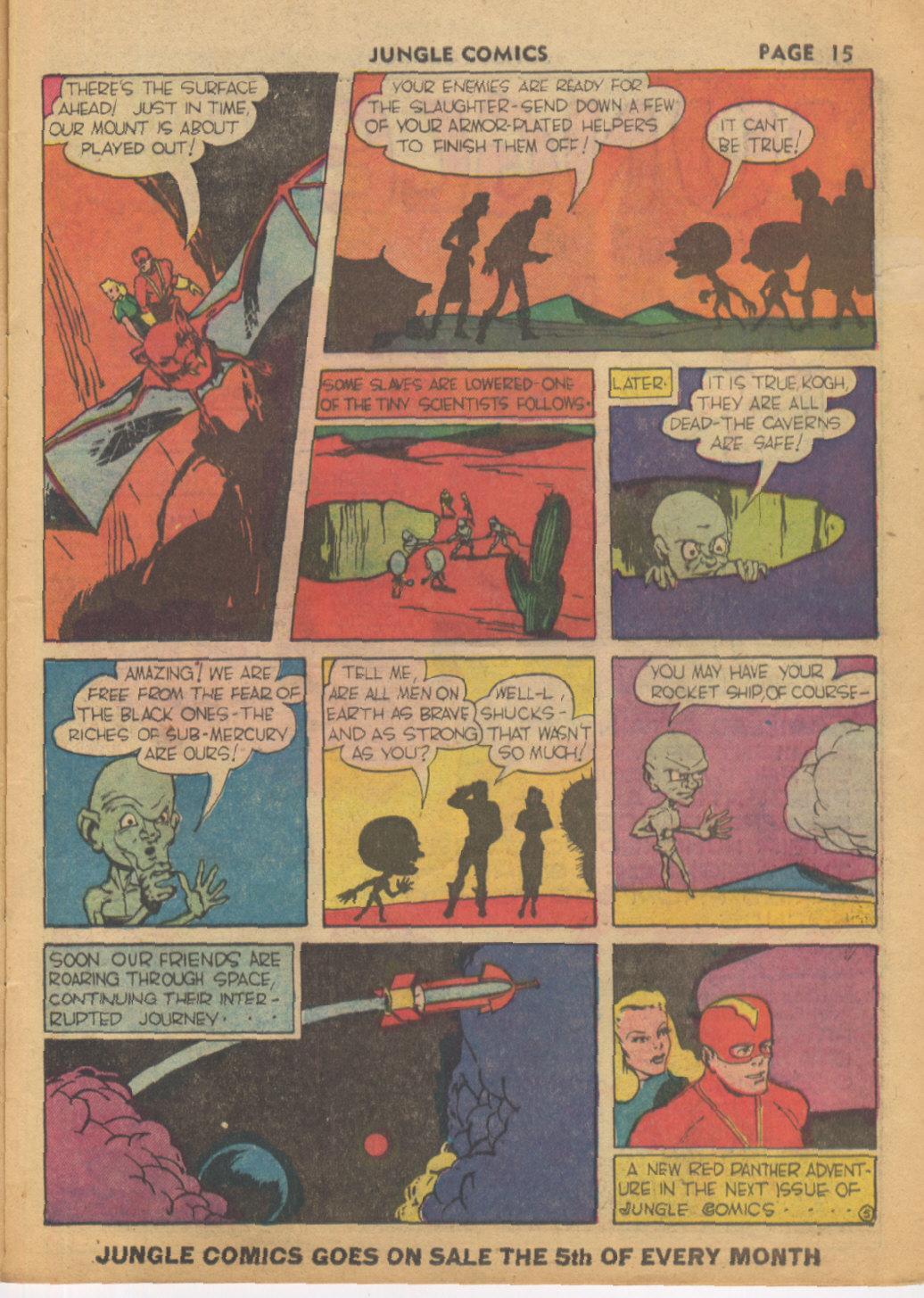 Read online Jungle Comics comic -  Issue #10 - 16