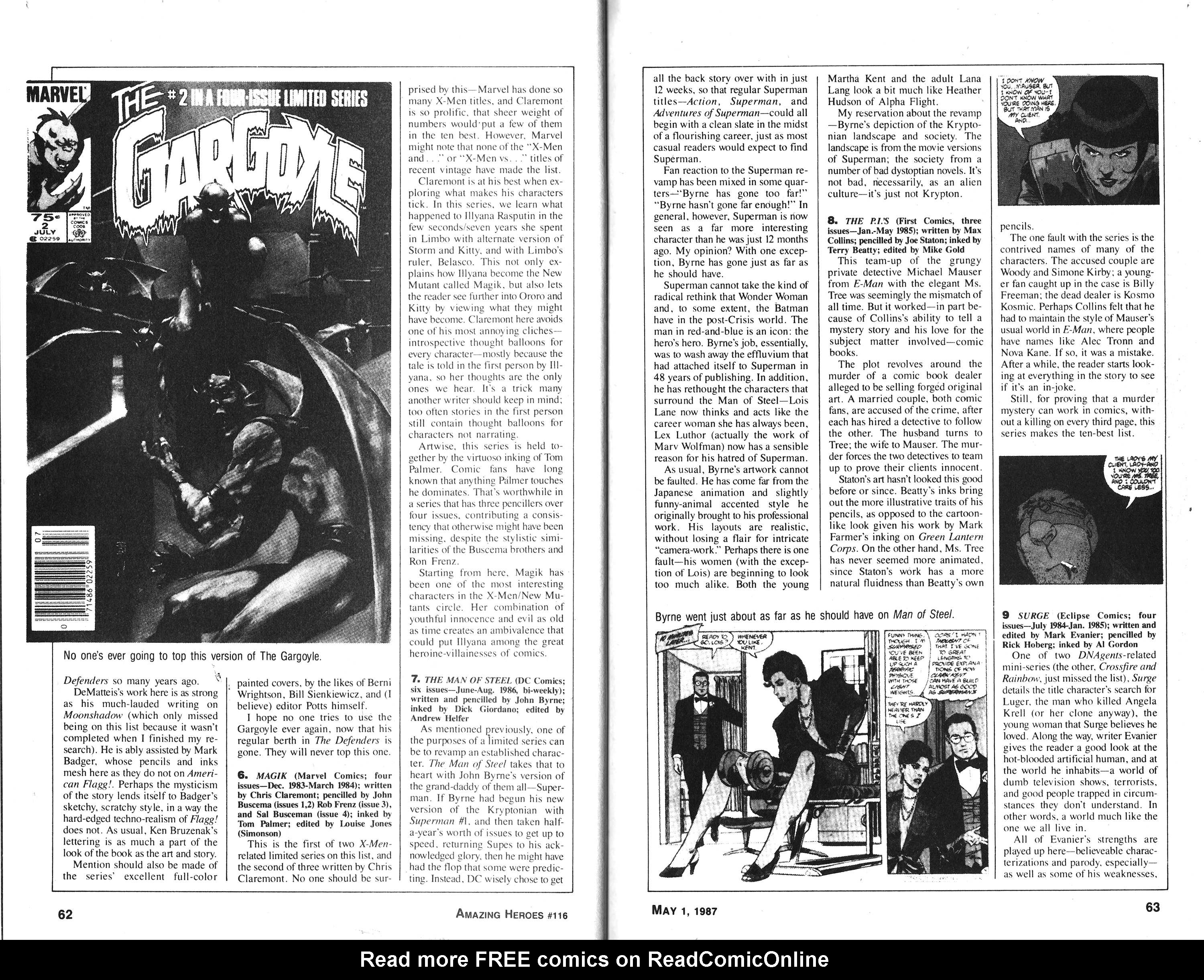 Read online Amazing Heroes comic -  Issue #116 - 32
