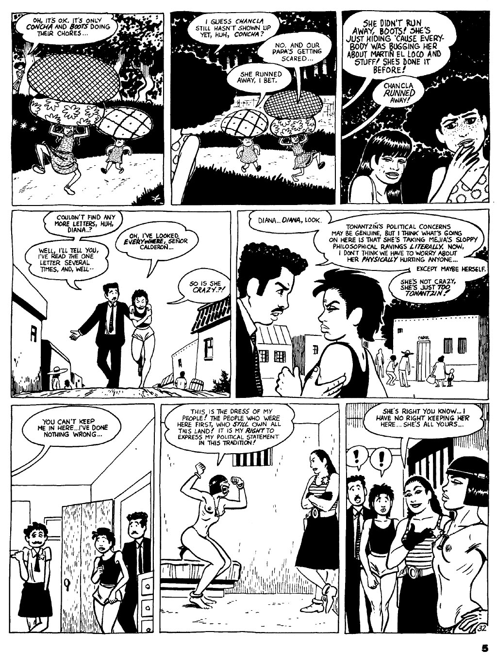 Read online Love and Rockets (1982) comic -  Issue #23 - 7