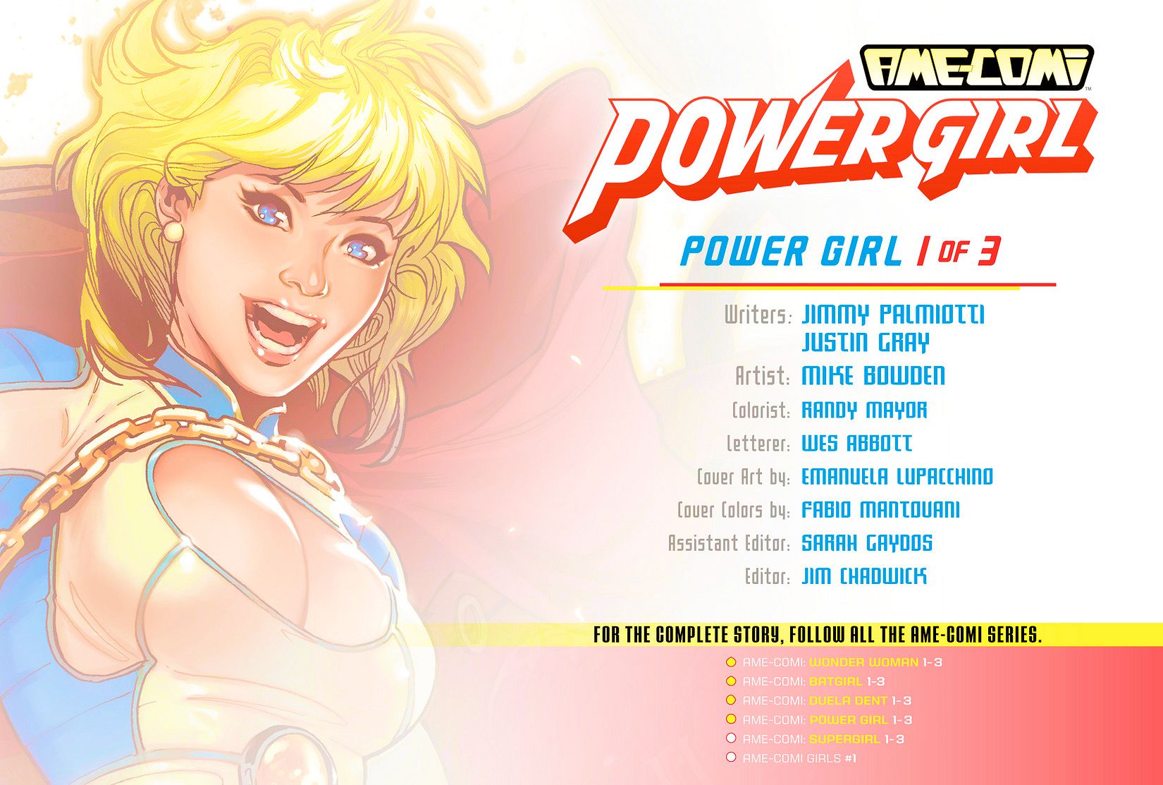 Read online Ame-Comi: Power Girl comic -  Issue #1 - 2