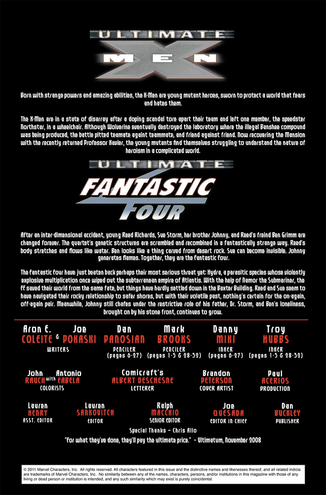 Ultimate X-Men/Ultimate Fantastic Four Annual issue Full - Page 2