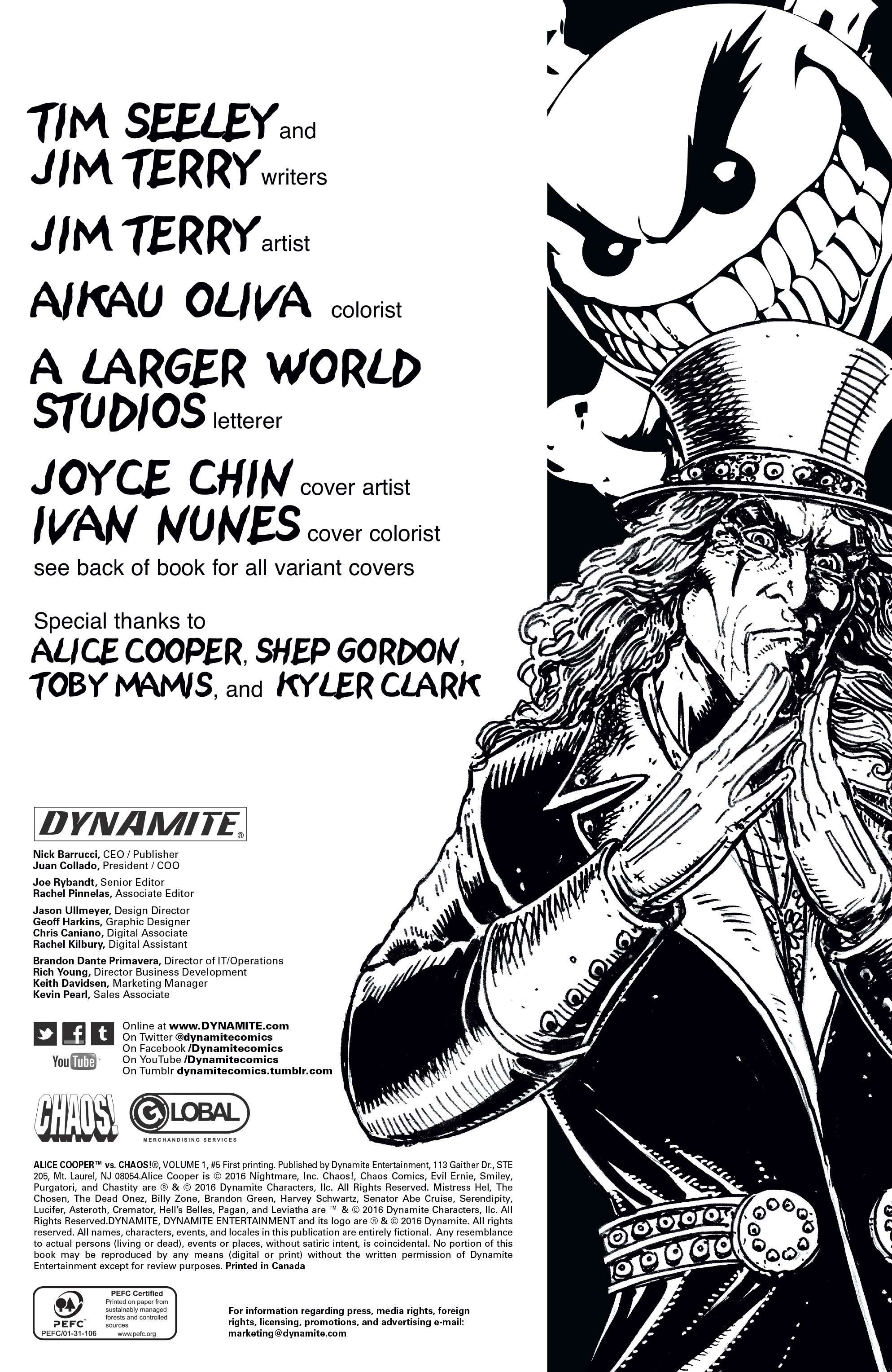 Read online Alice Cooper Vs. Chaos! comic -  Issue #5 - 2